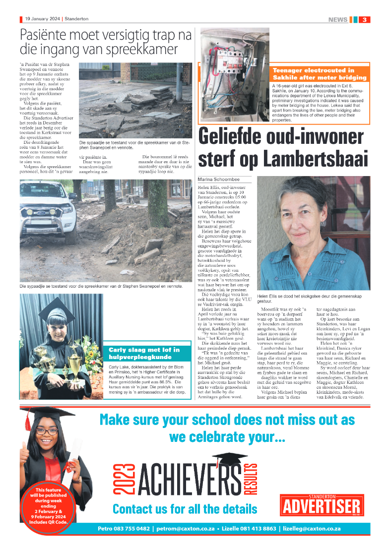 Standerton Advertiser 19 January 2024 page 3