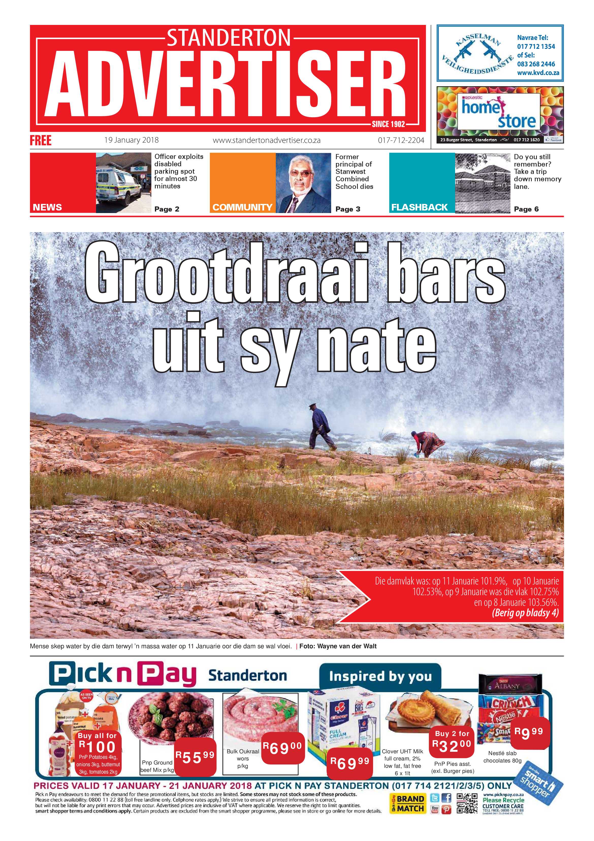 Standerton Advertiser 19 January 2018 page 1