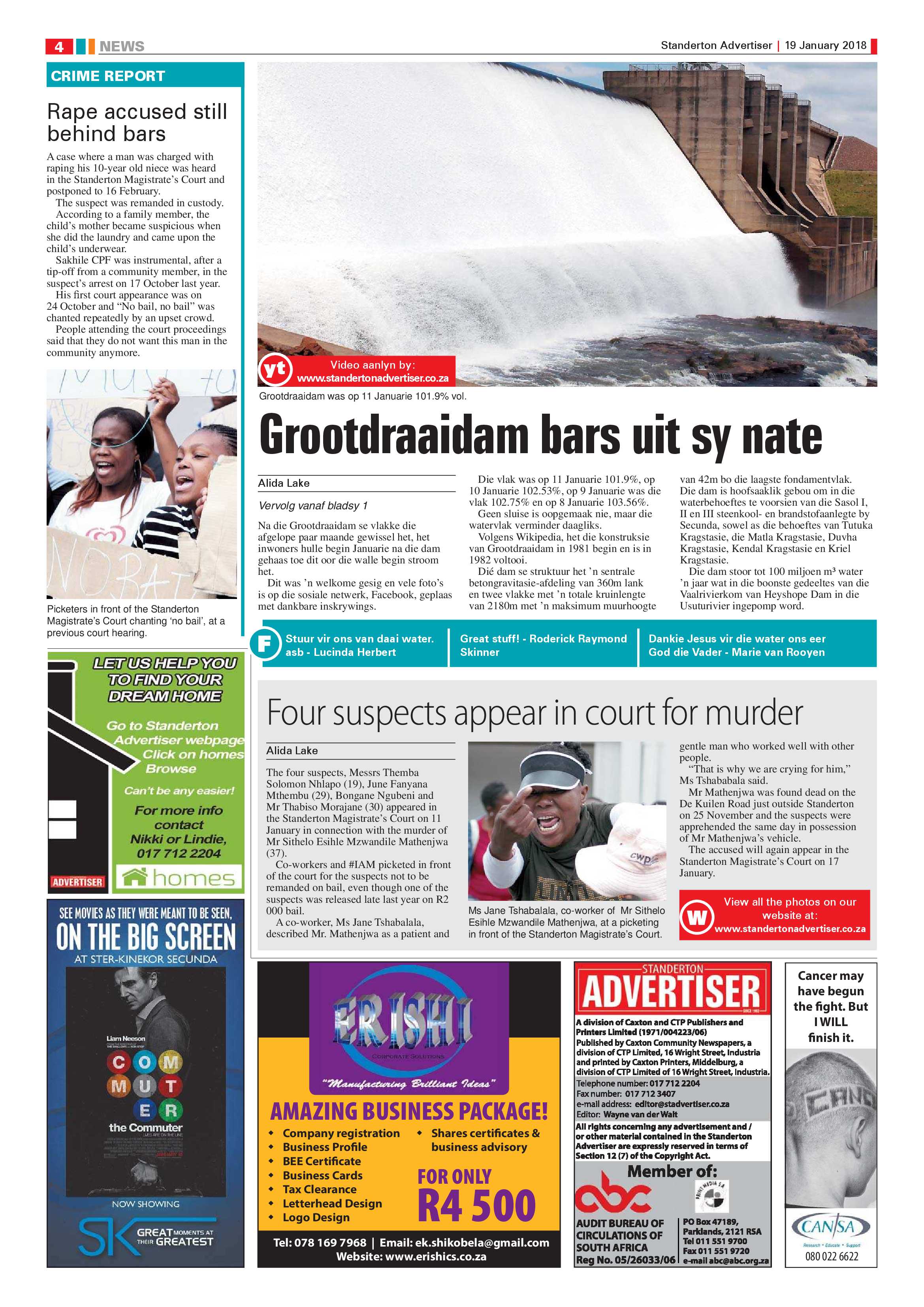 Standerton Advertiser 19 January 2018 page 4