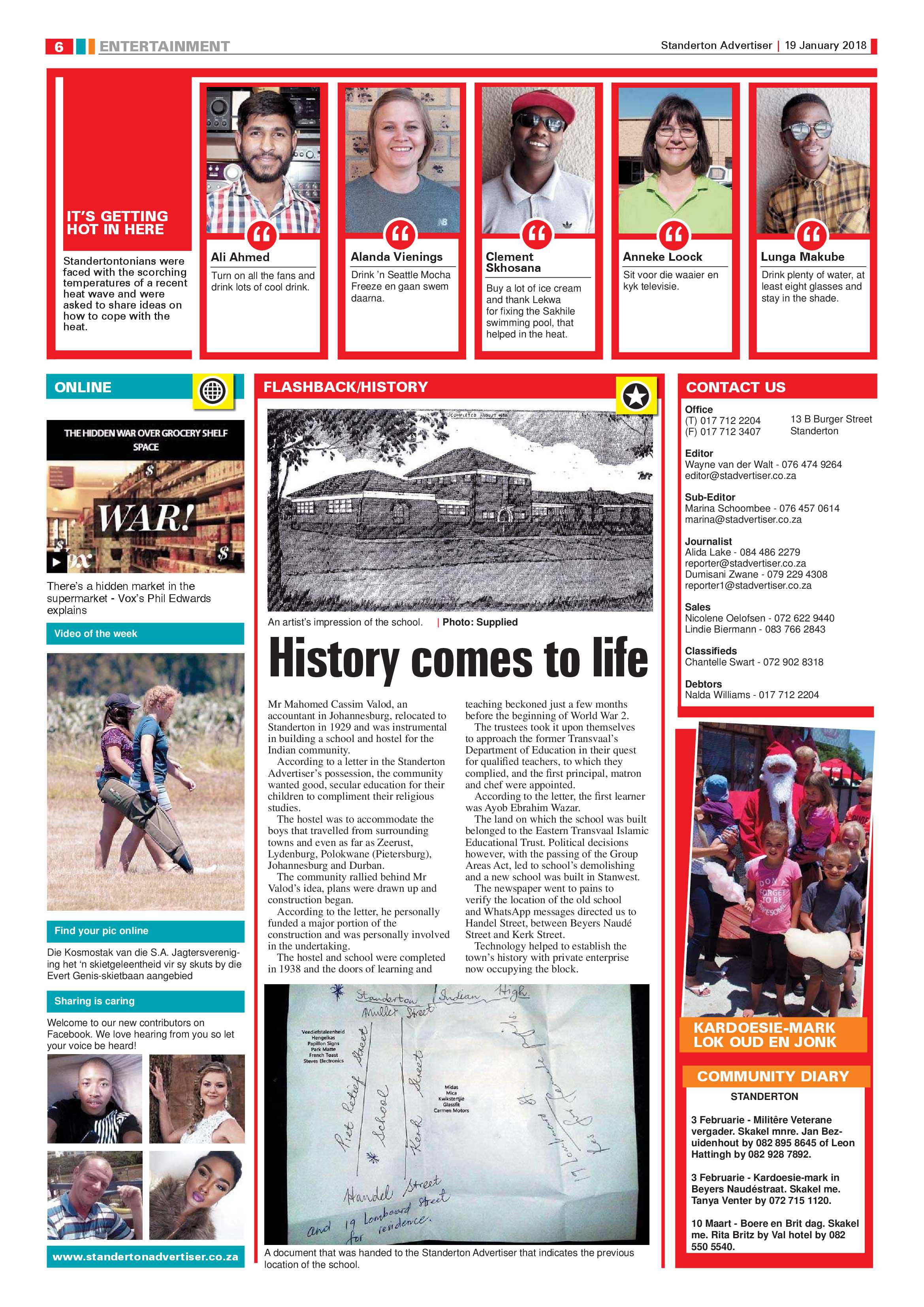 Standerton Advertiser 19 January 2018 page 6
