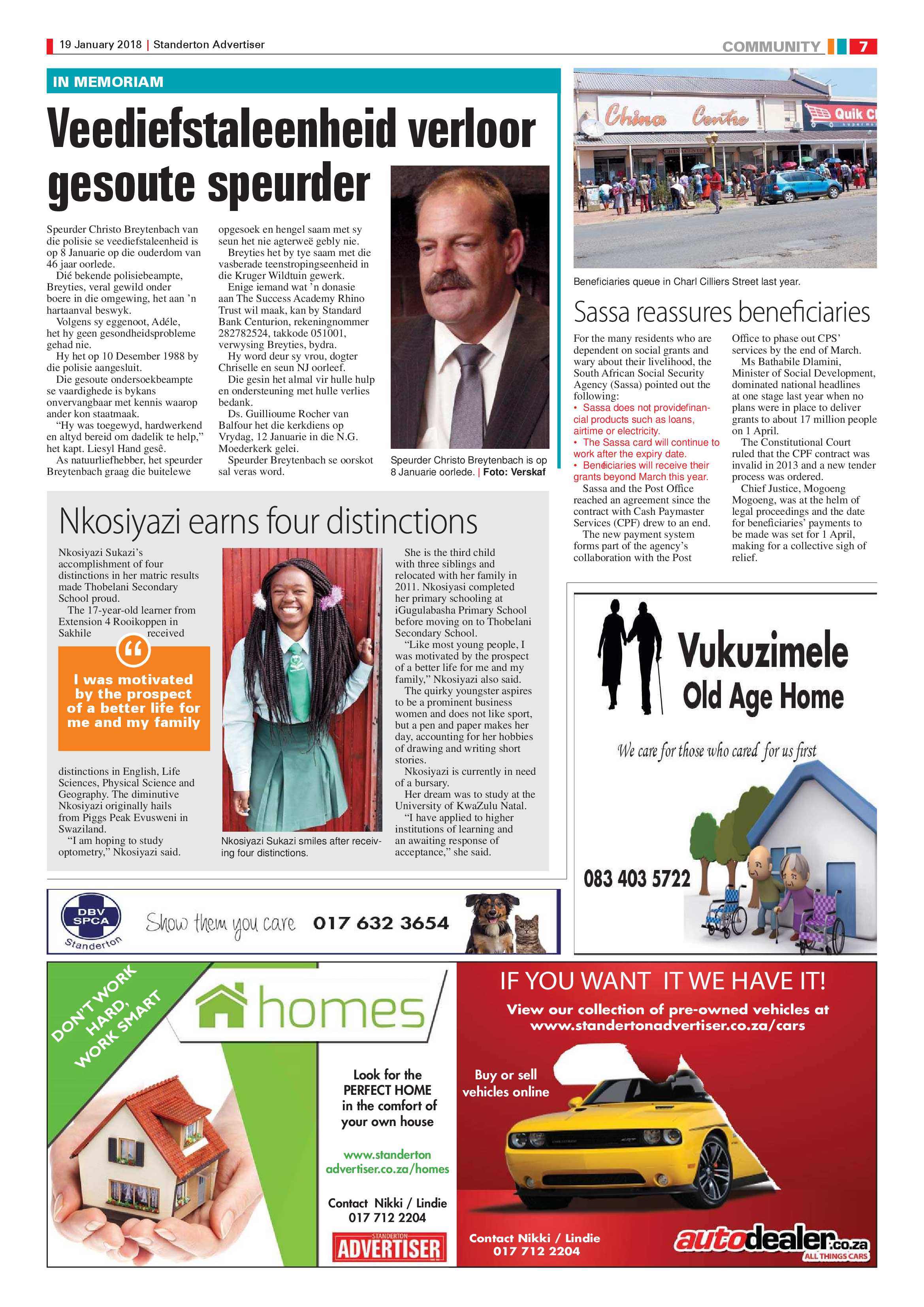 Standerton Advertiser 19 January 2018 page 7