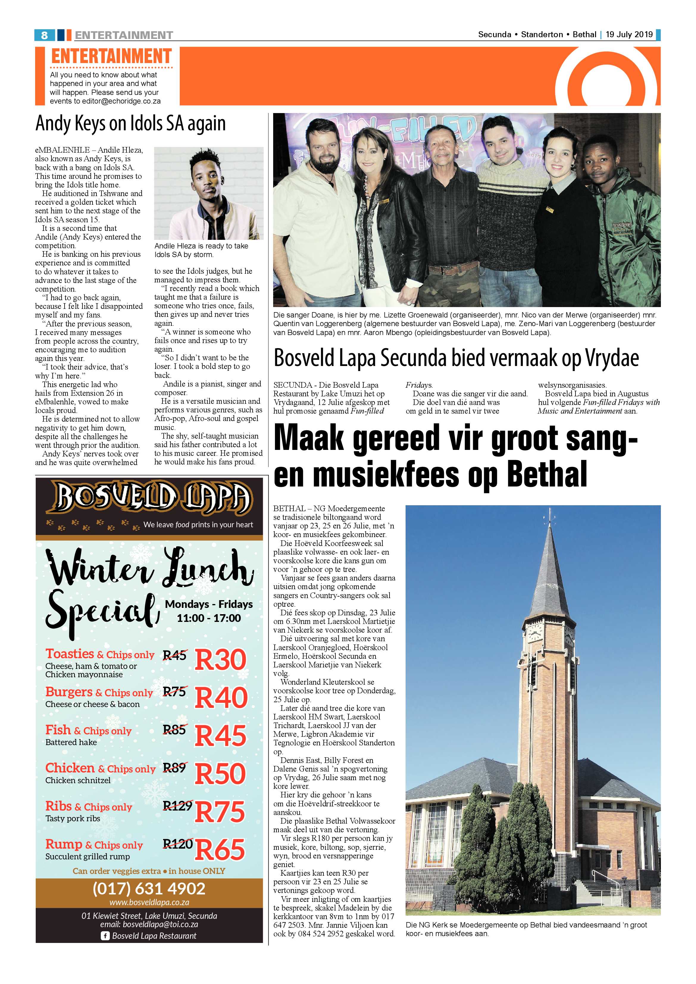 Standerton Advertiser 19 July 2019 page 14
