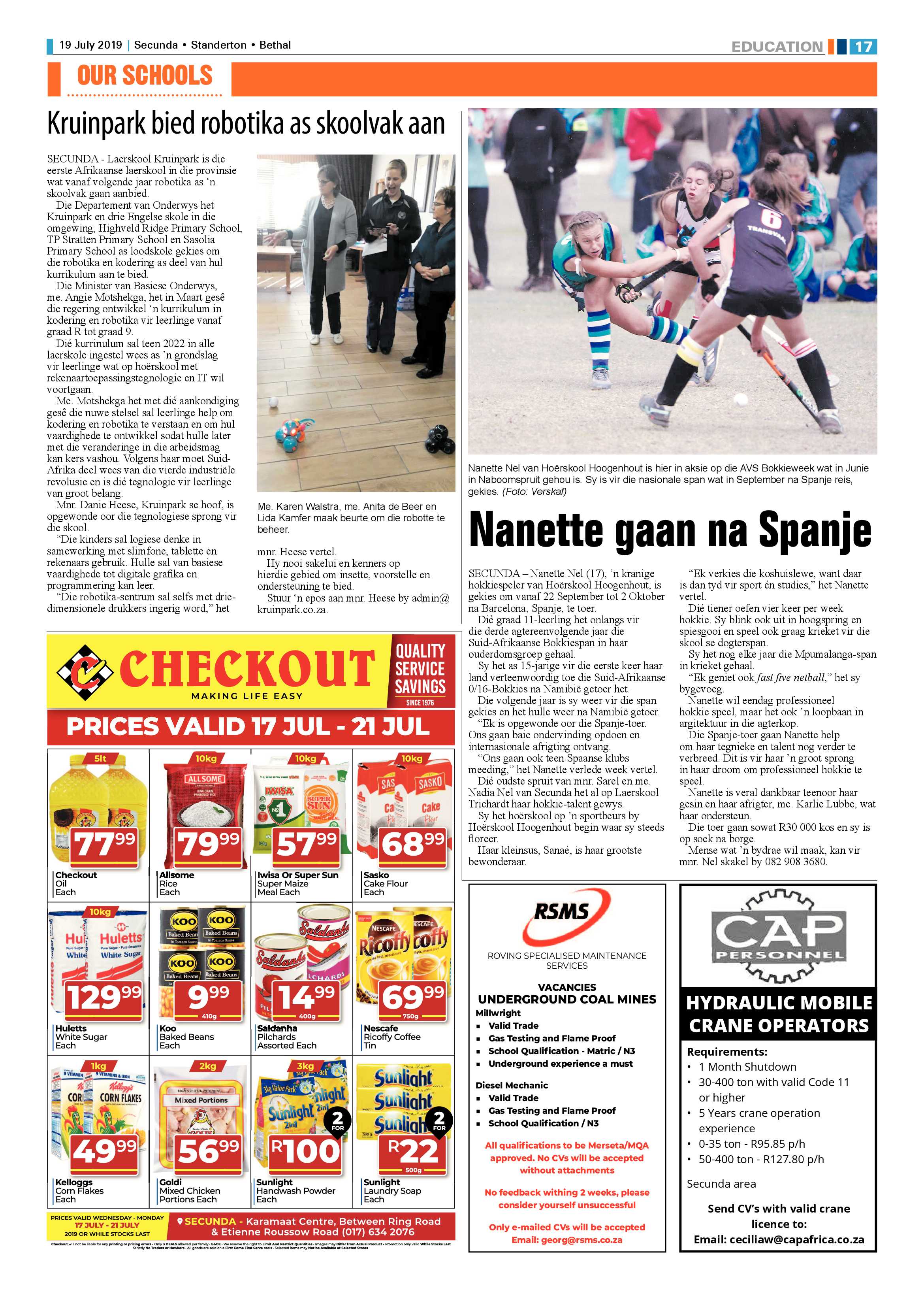 Standerton Advertiser 19 July 2019 page 23