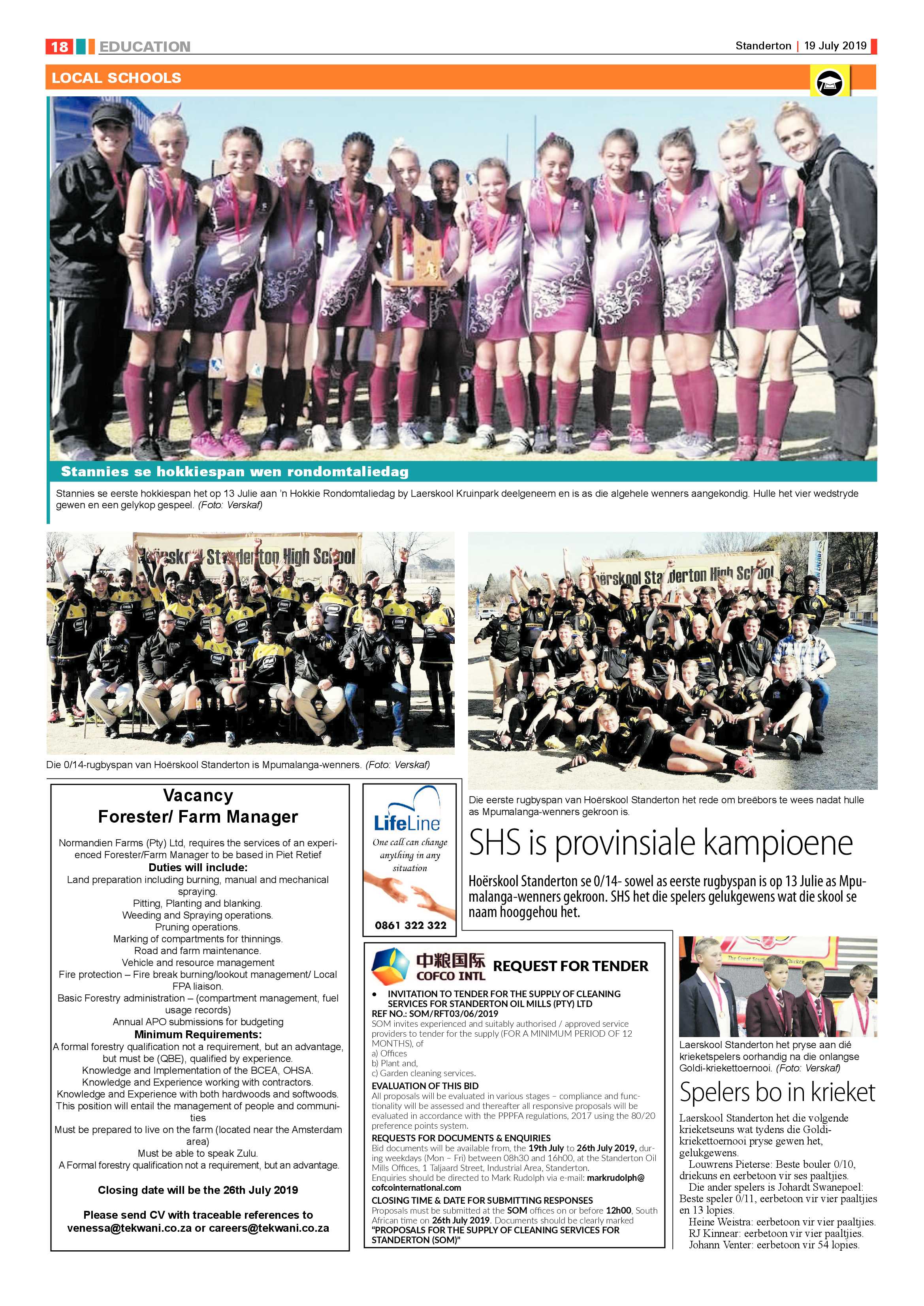 Standerton Advertiser 19 July 2019 page 30