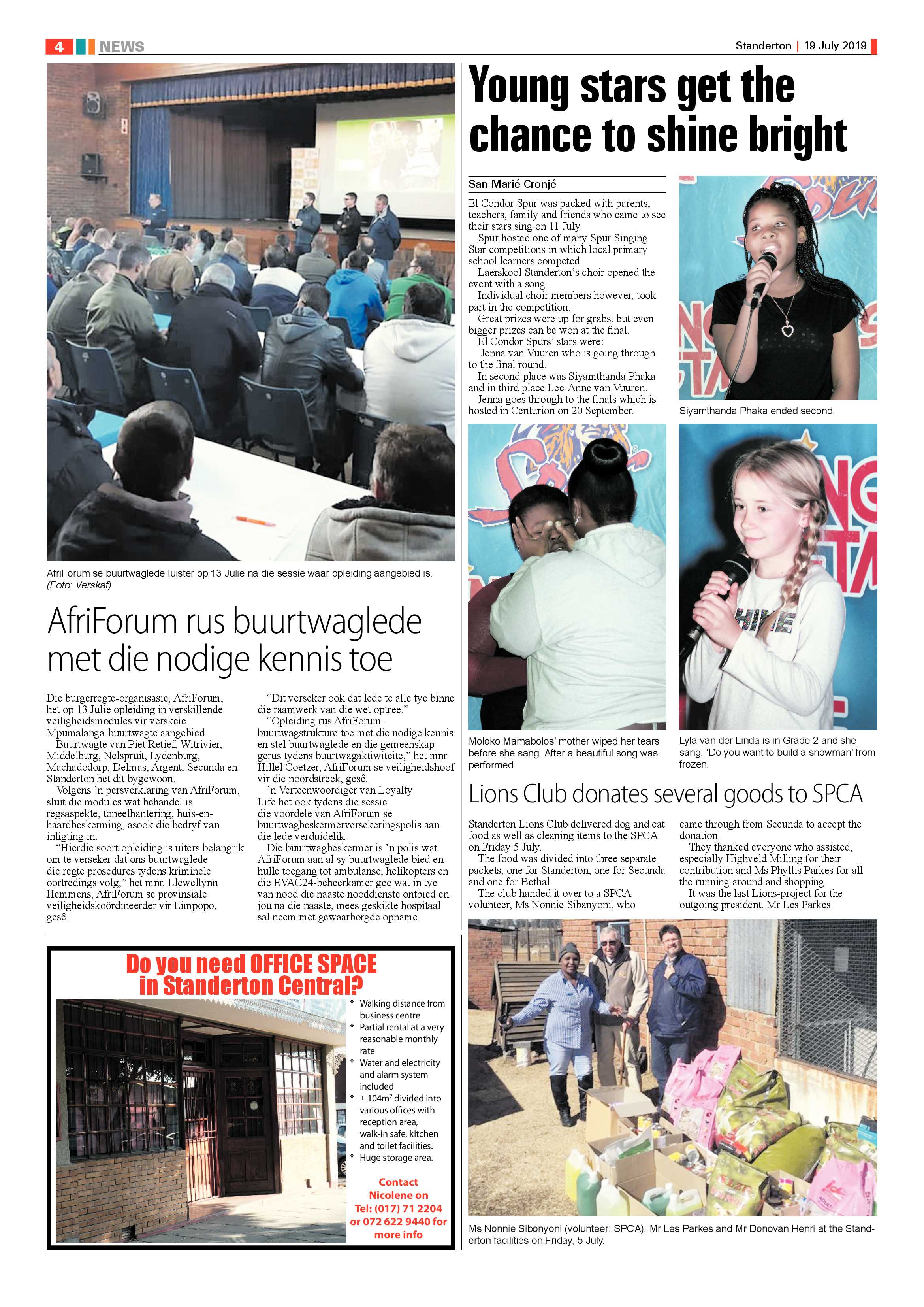 Standerton Advertiser 19 July 2019 page 4