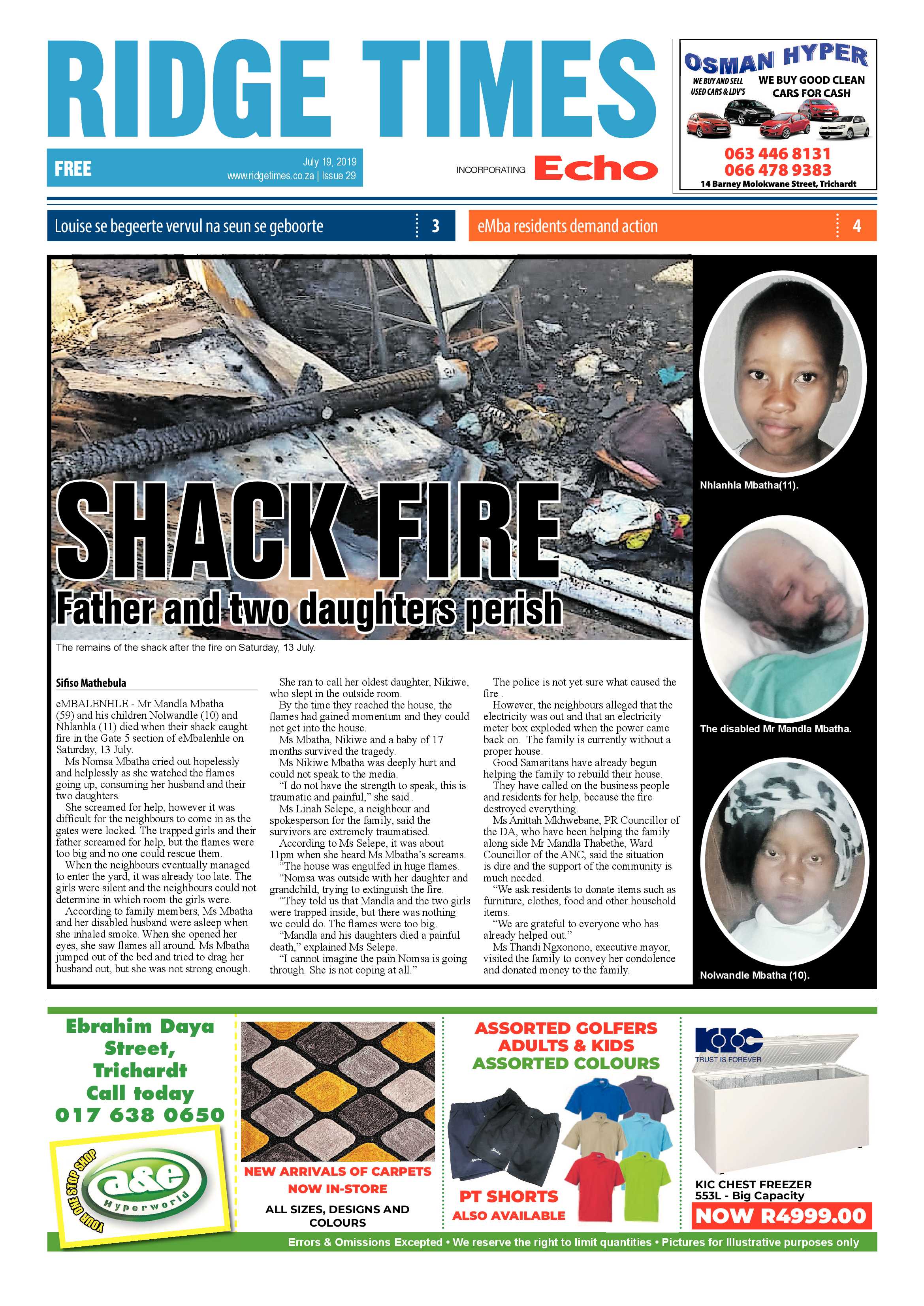 Standerton Advertiser 19 July 2019 page 7