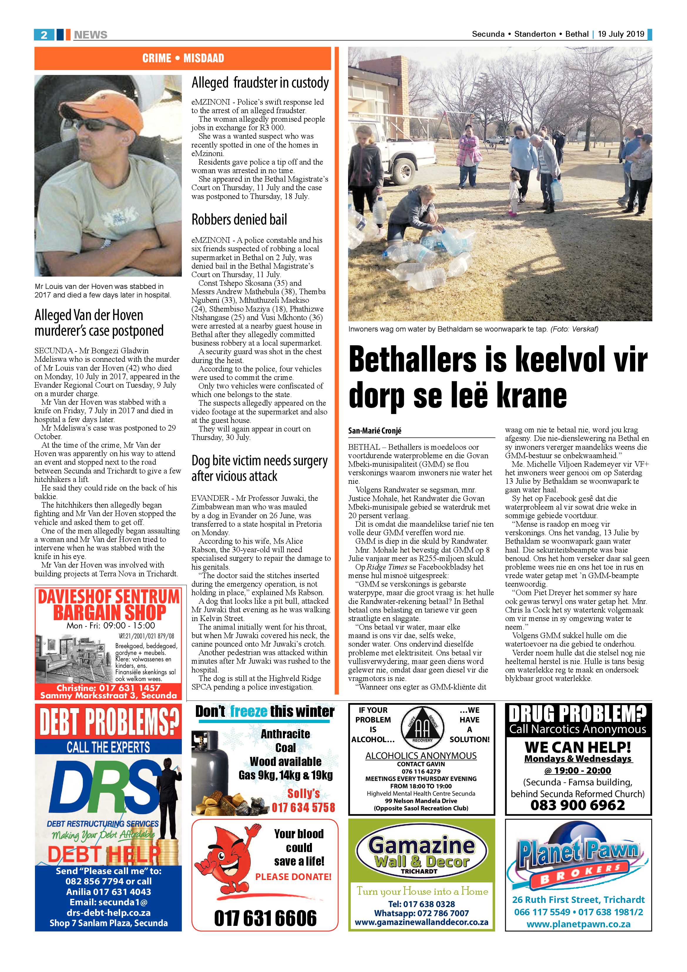 Standerton Advertiser 19 July 2019 page 8