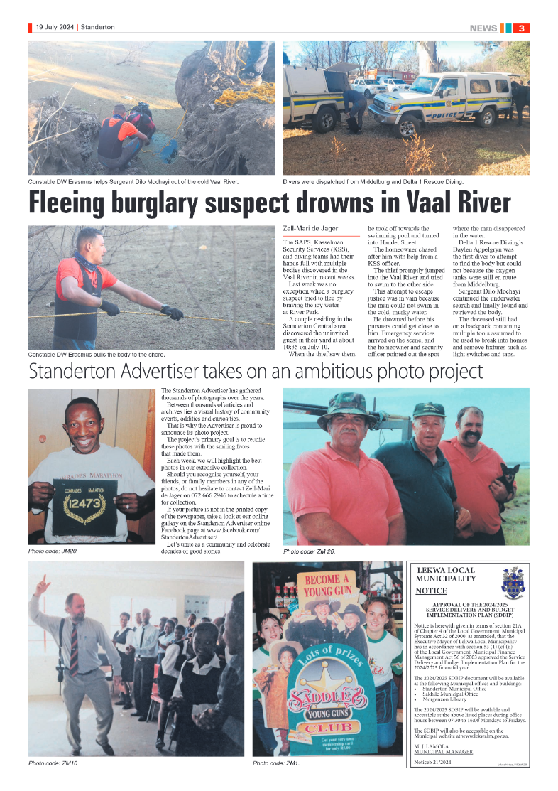 Standerton Advertiser 19 July 2024 page 3