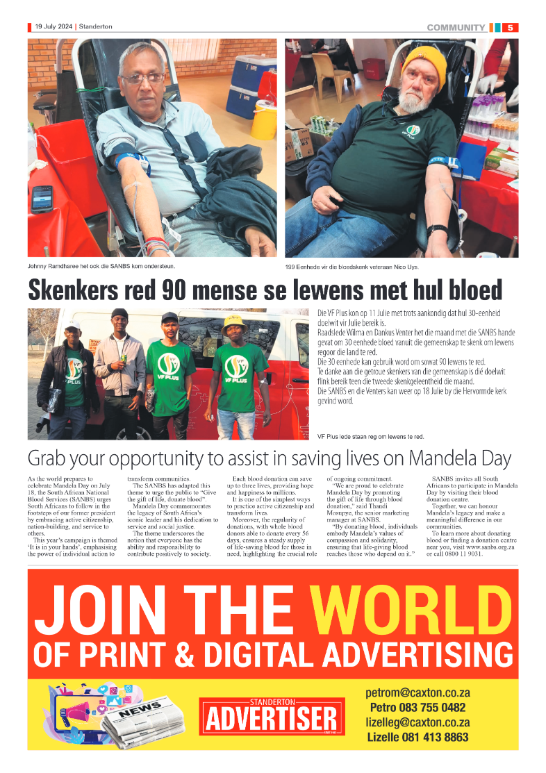 Standerton Advertiser 19 July 2024 page 5