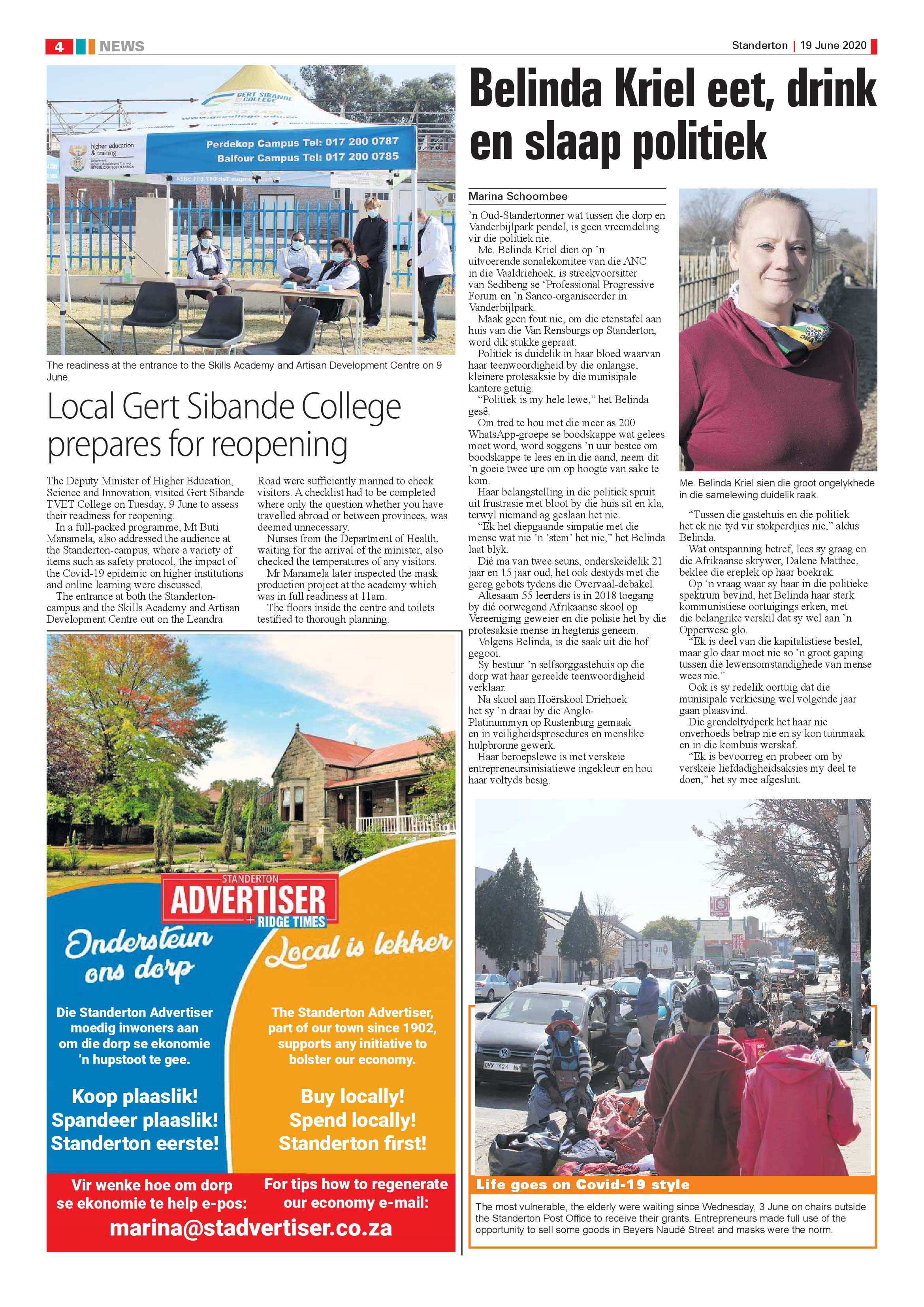 Standerton Advertiser 19 June 2020 page 4
