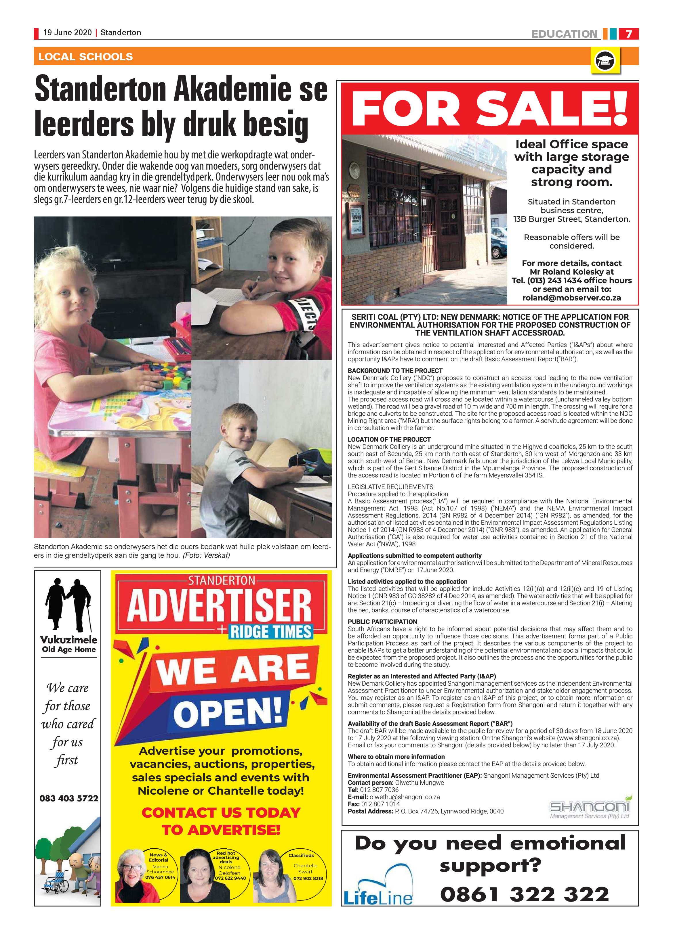 Standerton Advertiser 19 June 2020 page 7