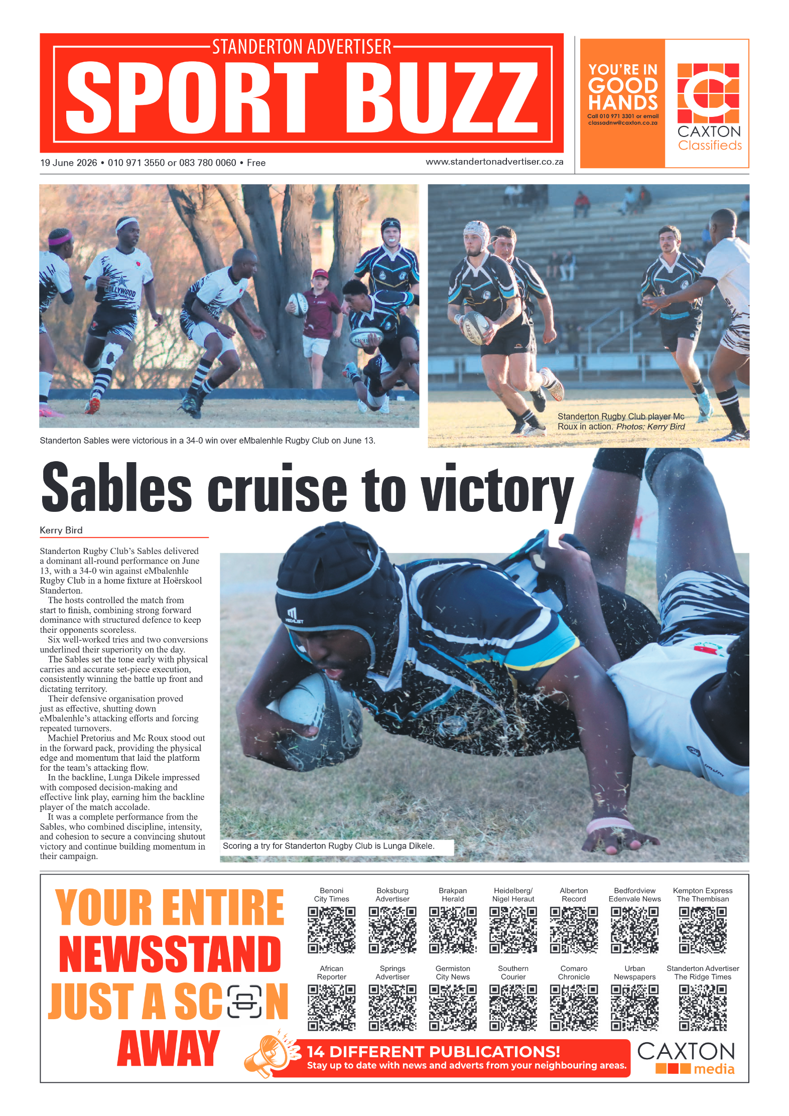 Standerton Advertiser 19 June 2026 page 8