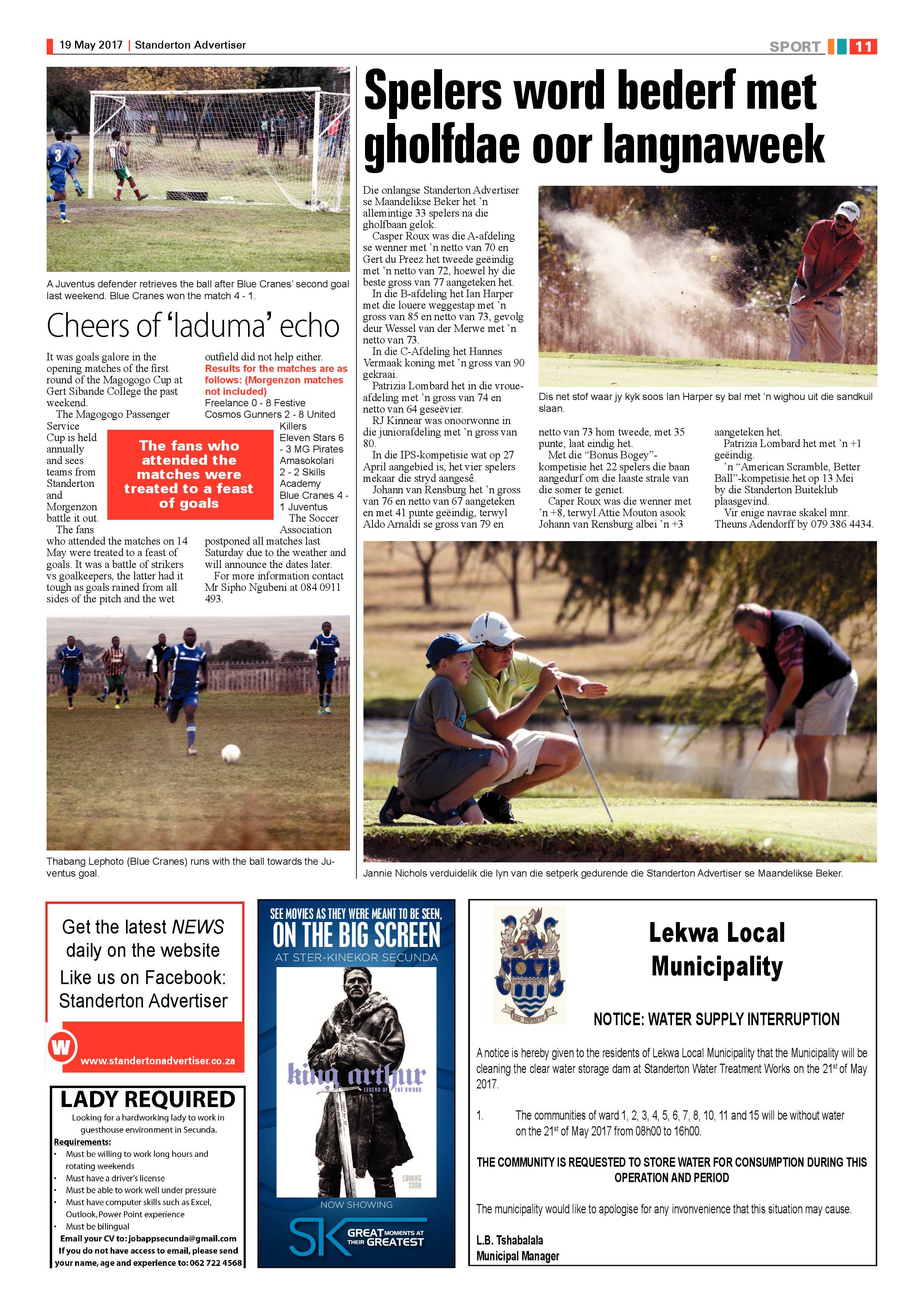 STANDERTON ADVERTISER 19 MAY 2017 page 11