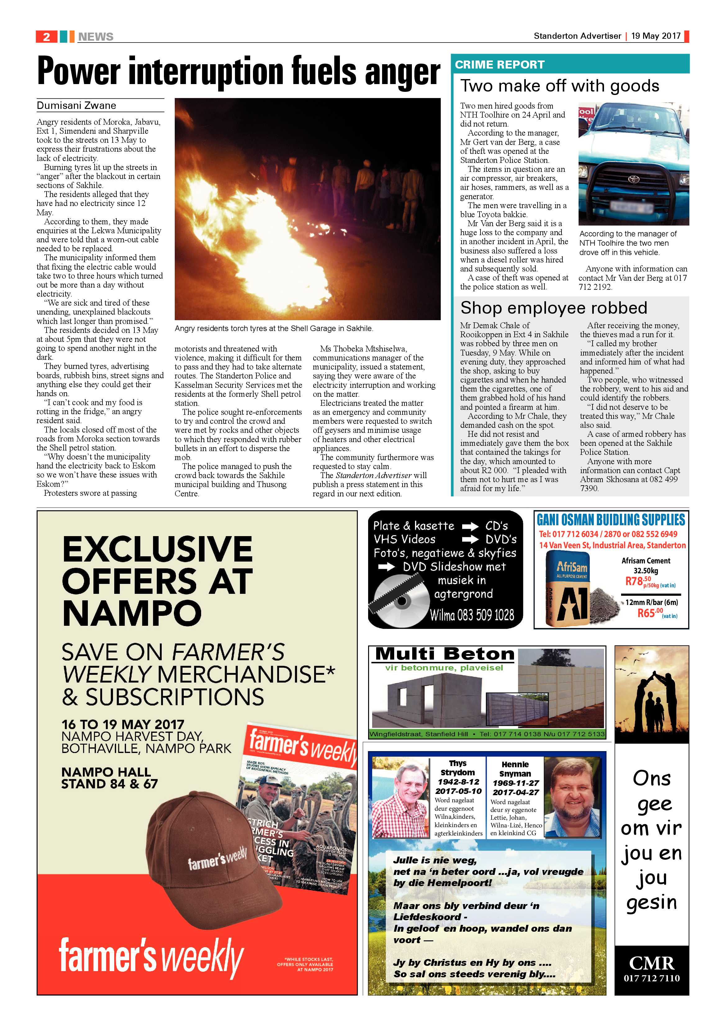 STANDERTON ADVERTISER 19 MAY 2017 page 2