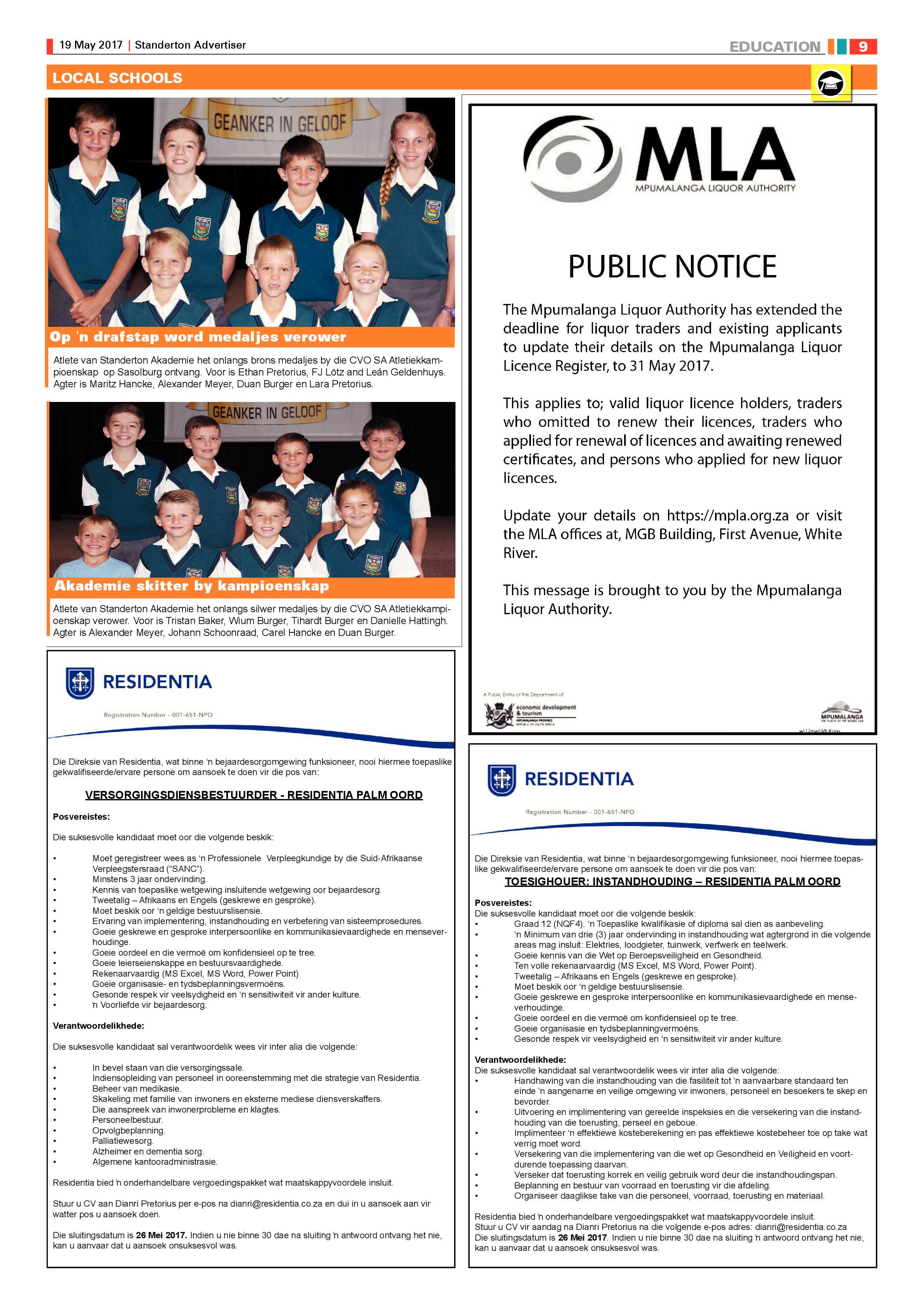 STANDERTON ADVERTISER 19 MAY 2017 page 9