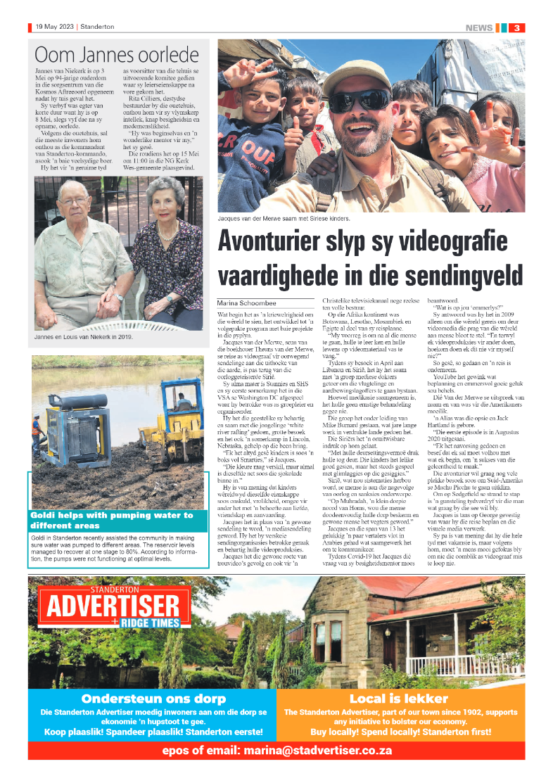 Standerton Advertiser 19 May 2023 page 3
