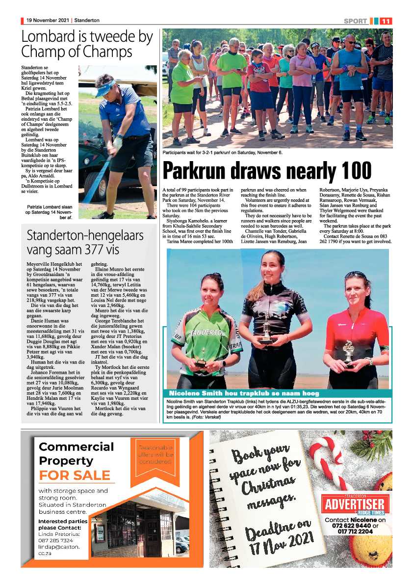 Standerton Advertiser 19 November 2021 page 11