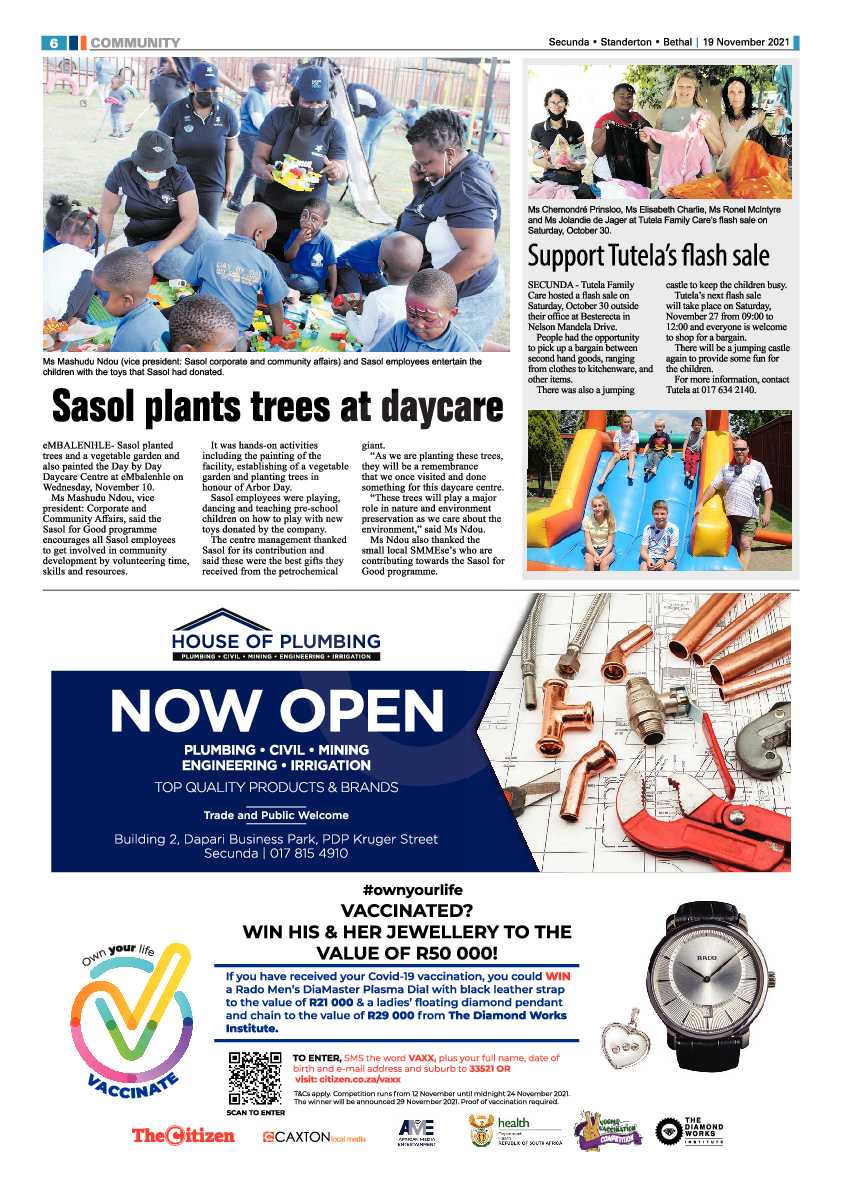 Standerton Advertiser 19 November 2021 page 6