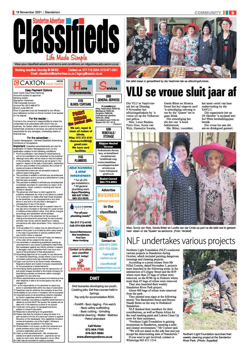 Standerton Advertiser 19 November 2021 page 9