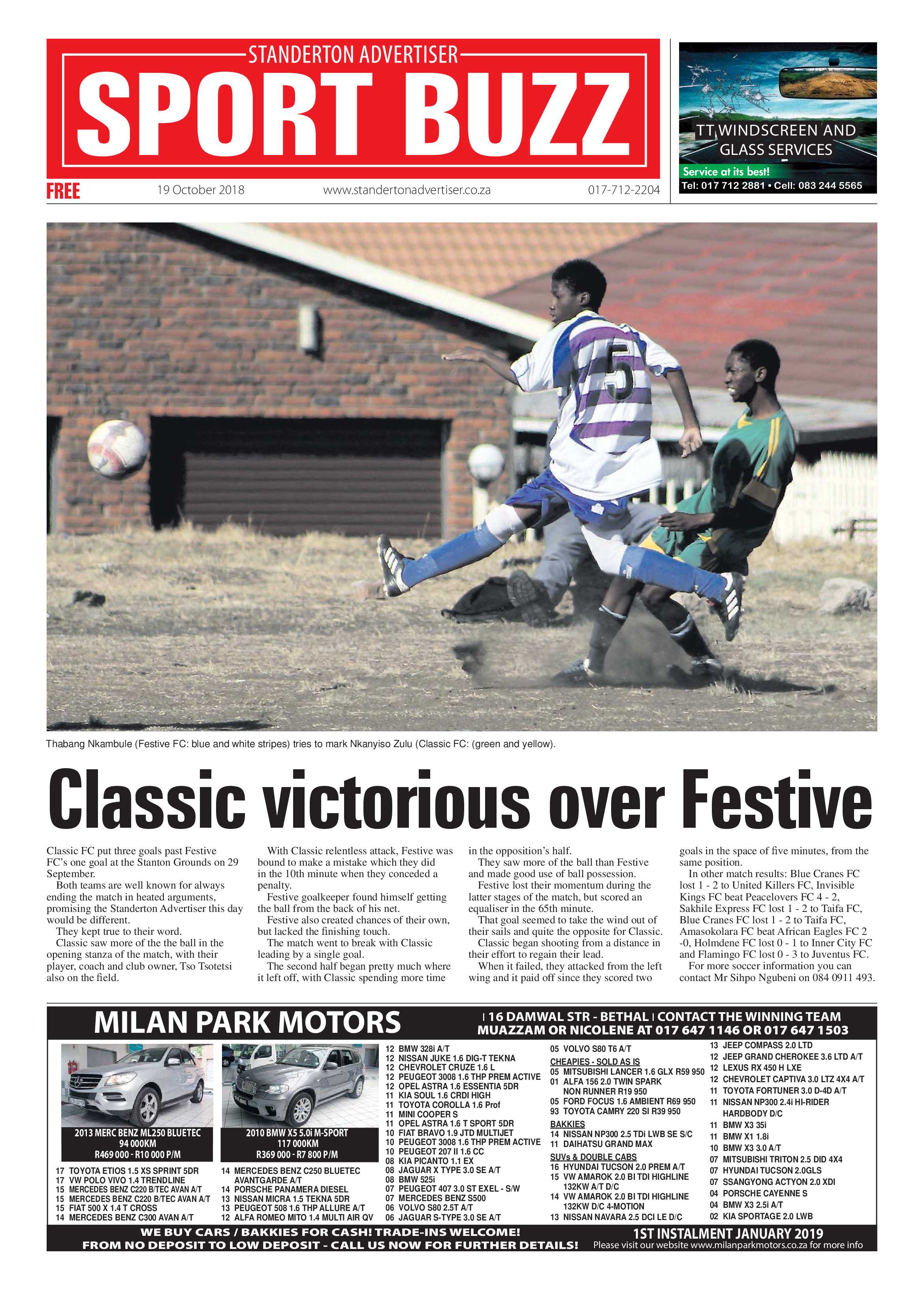 Standerton Advertiser 19 October 2018 page 12