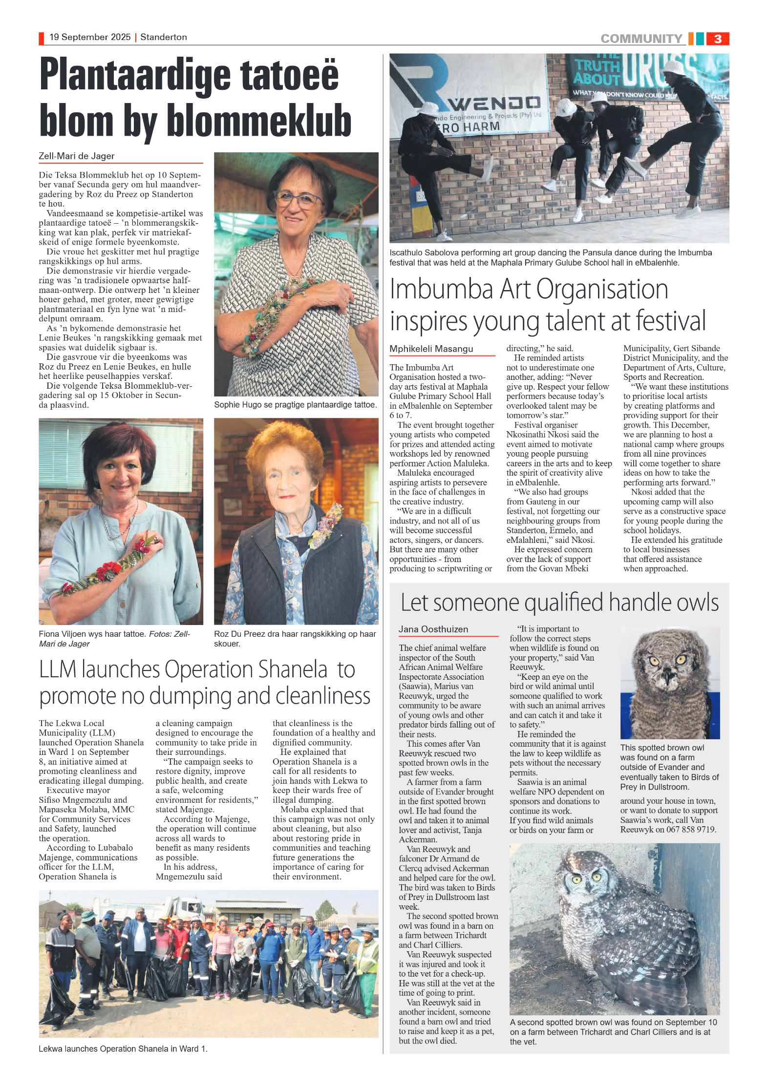 Standerton Advertiser 19 September 2025 page 3