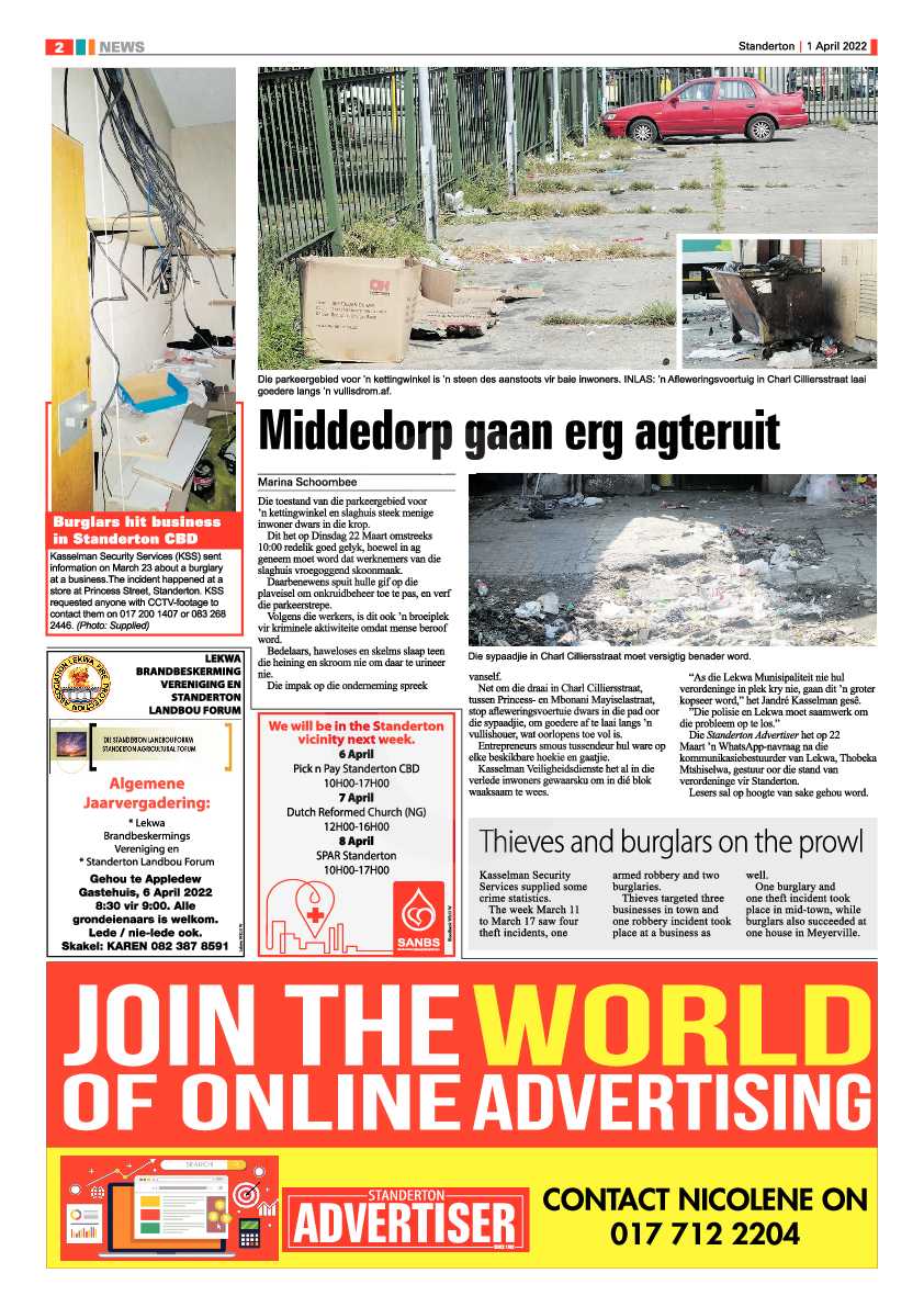 Standerton Advertiser 1 April 2022 page 2
