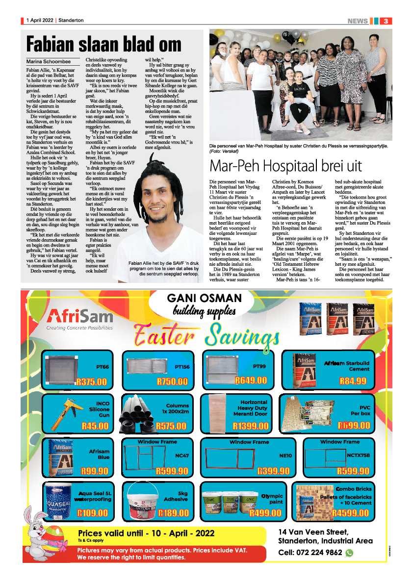 Standerton Advertiser 1 April 2022 page 3