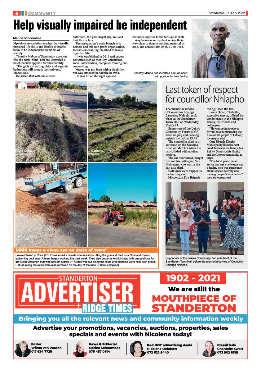 Standerton Advertiser 1 April 2022 page 6
