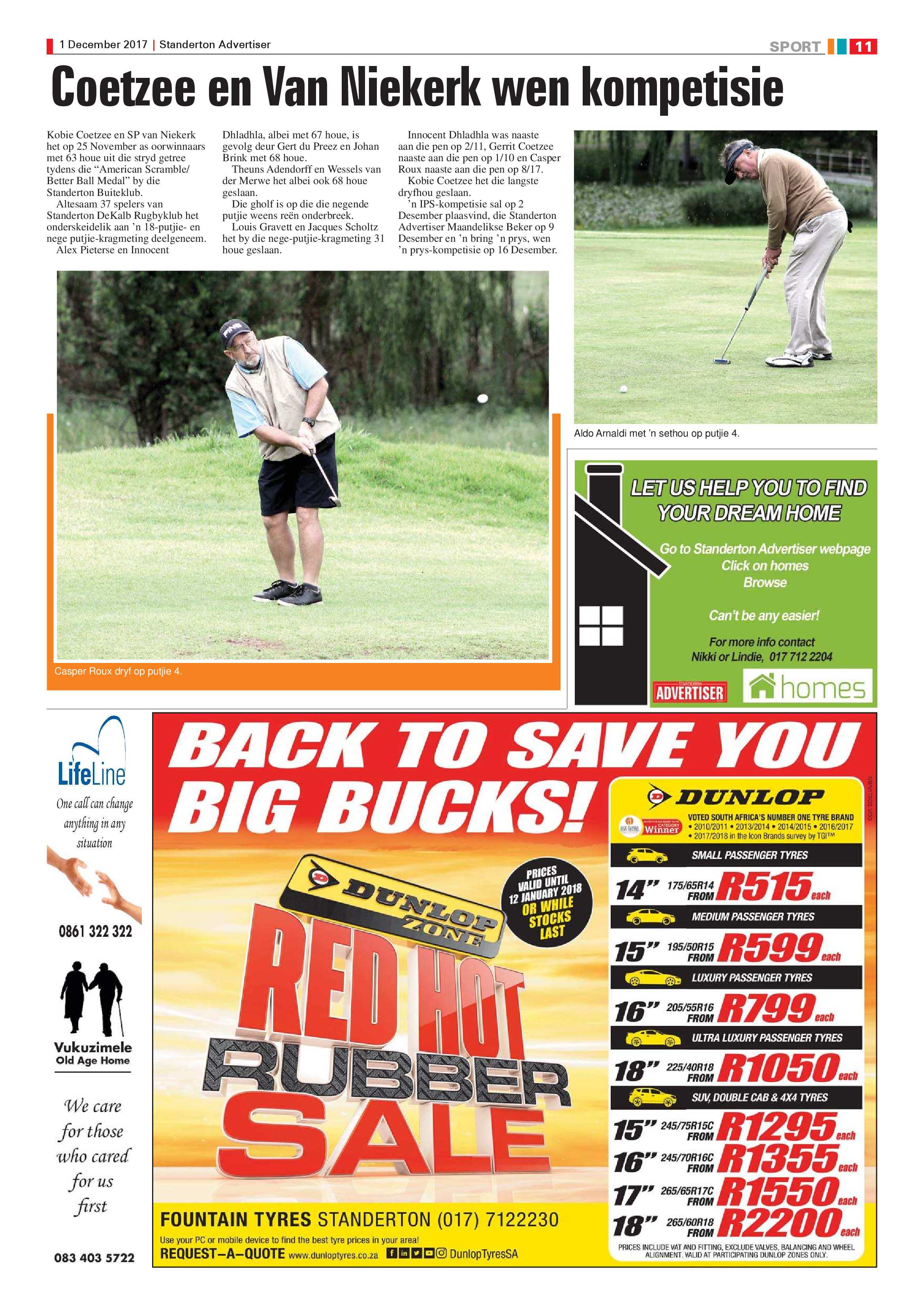 Standerton Advertiser 1 December 2017 page 11