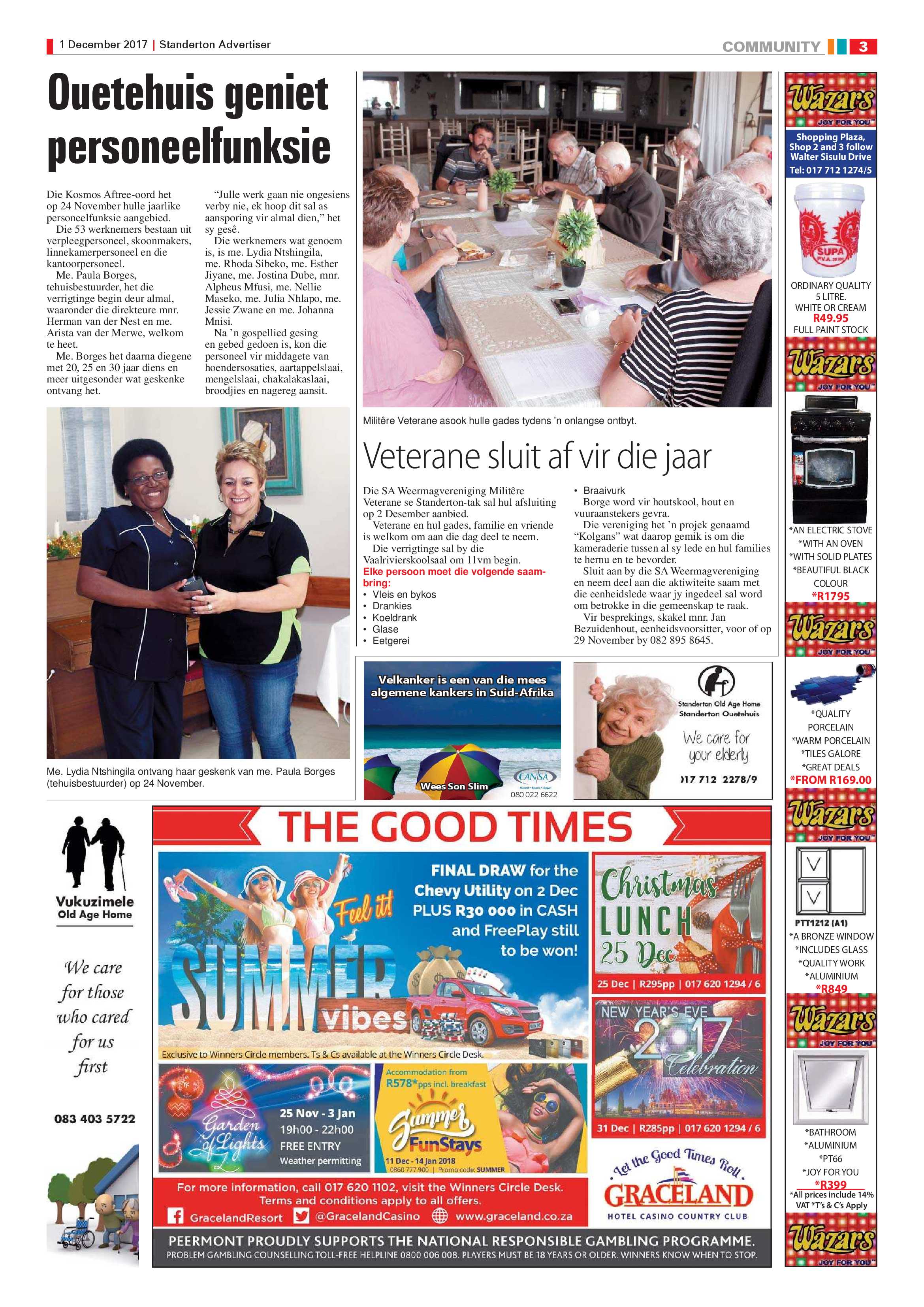 Standerton Advertiser 1 December 2017 page 3