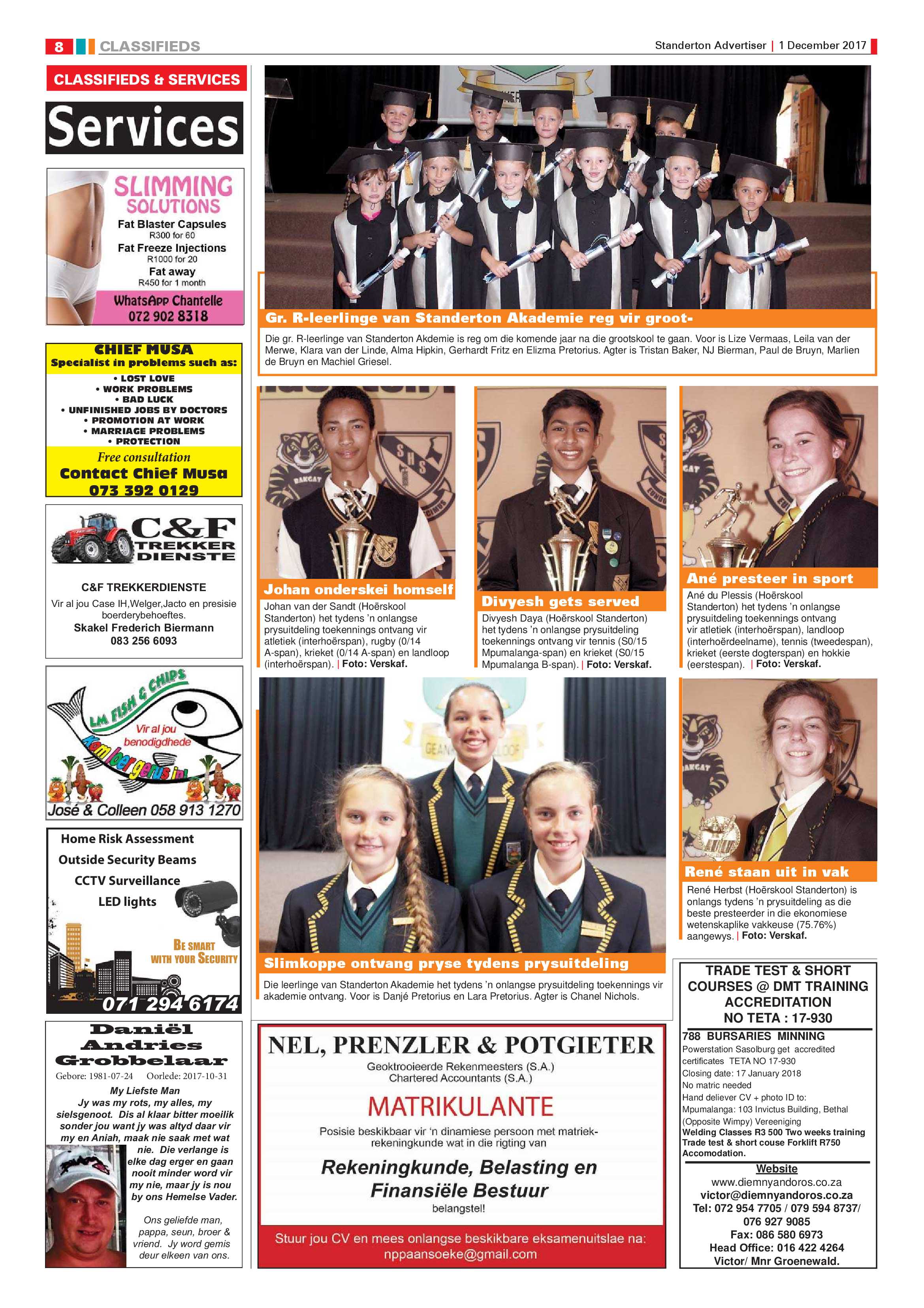 Standerton Advertiser 1 December 2017 page 8