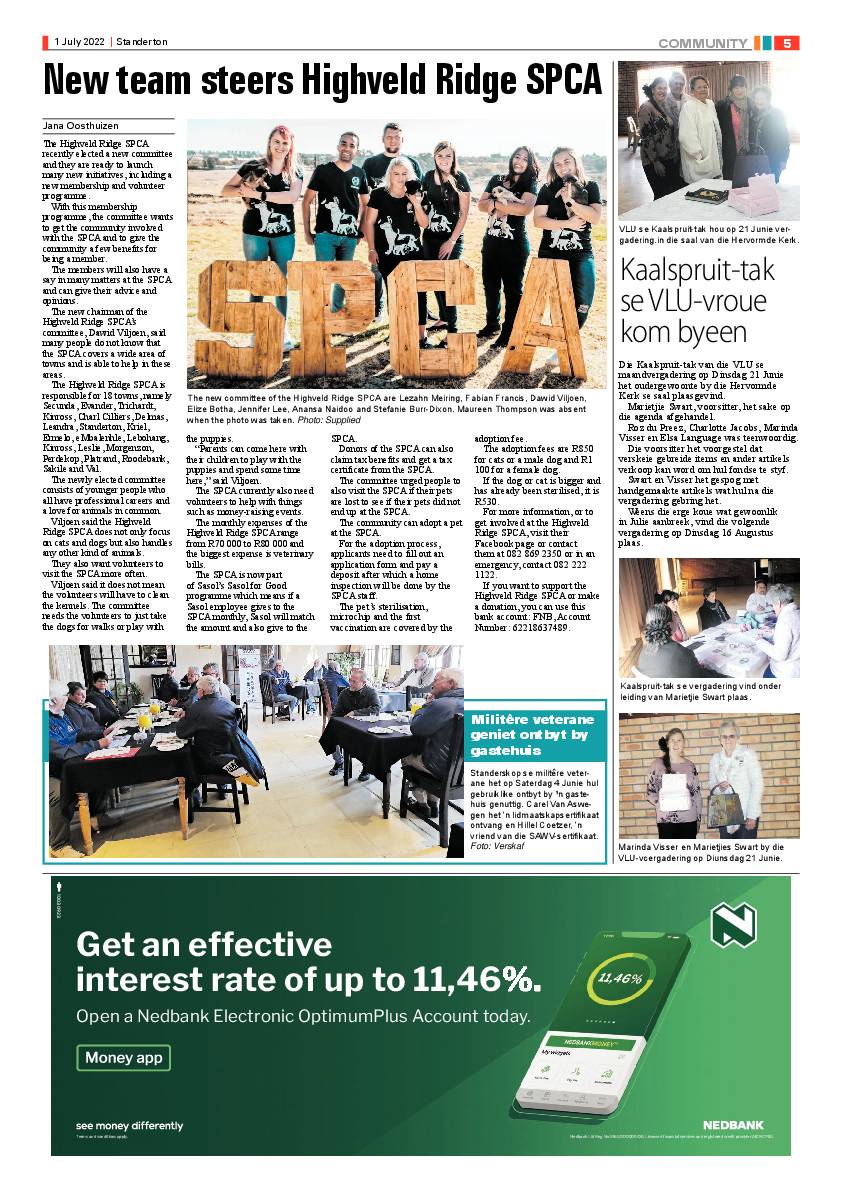 Standerton Advertiser 1 July 2022 page 5