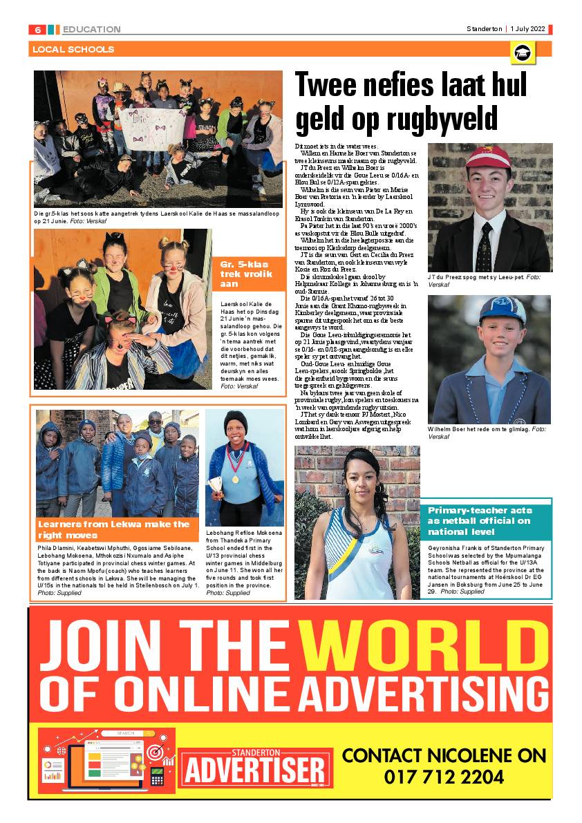 Standerton Advertiser 1 July 2022 page 6