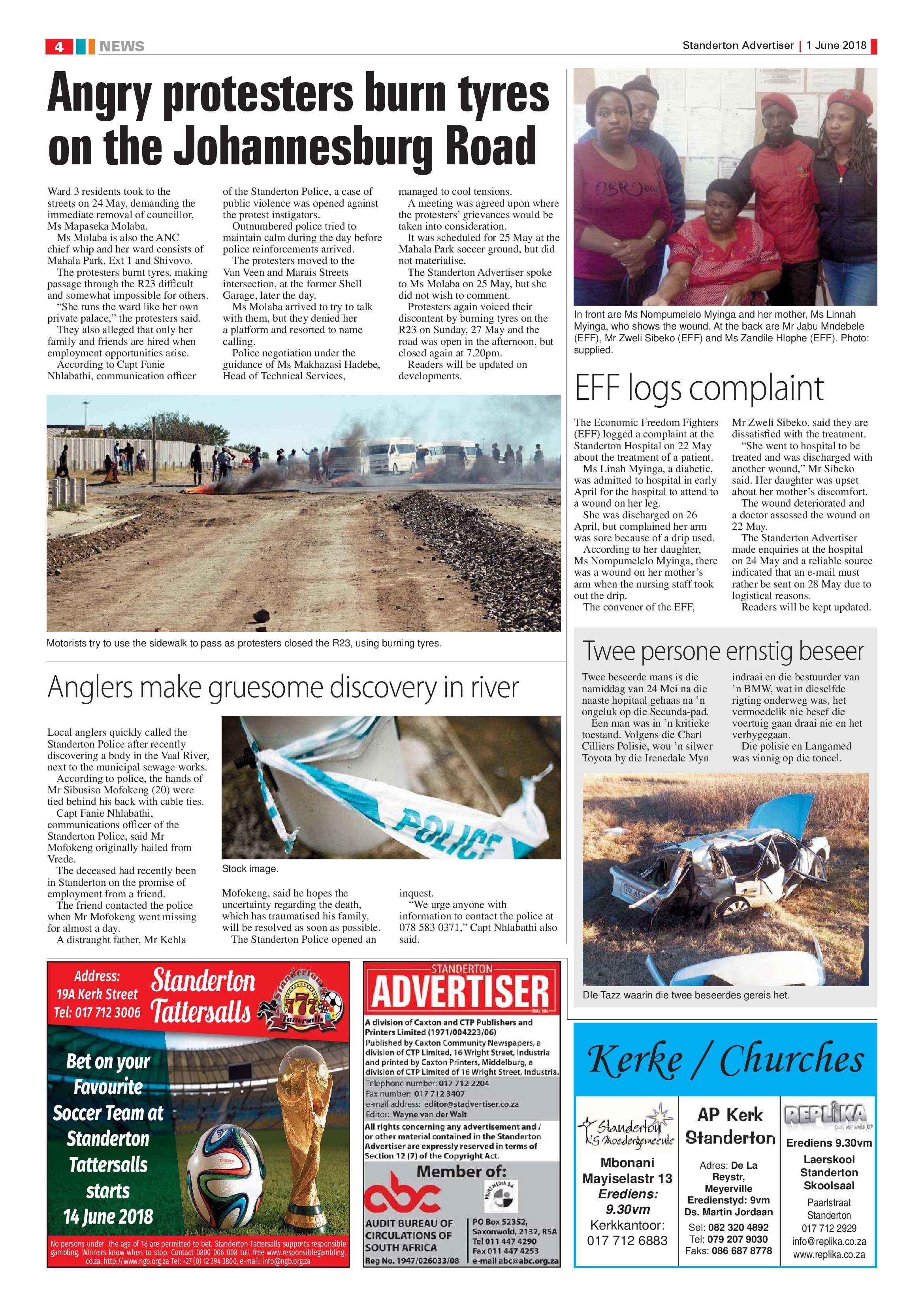 Standerton Advertiser 1 June 2018 page 4