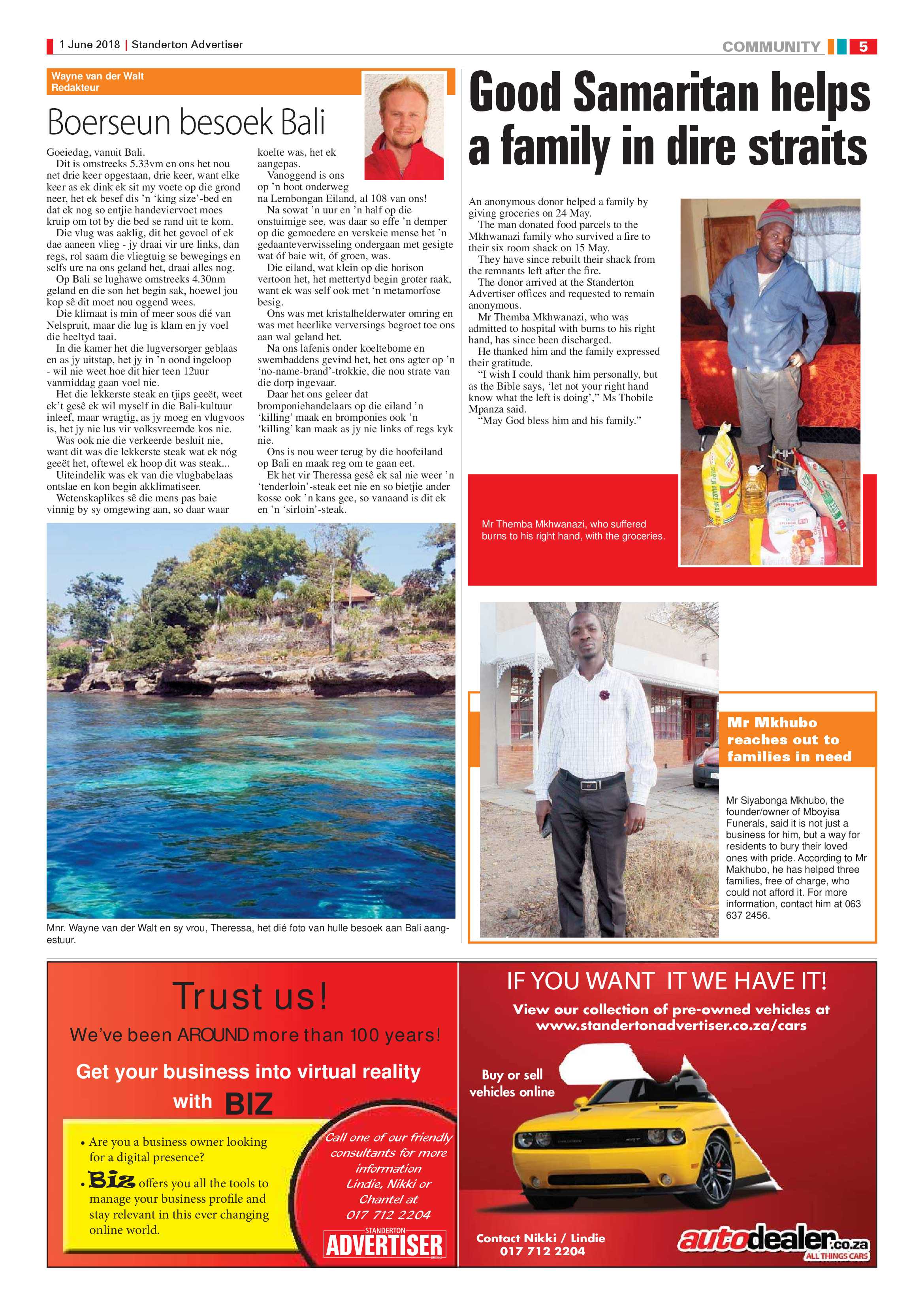Standerton Advertiser 1 June 2018 page 5
