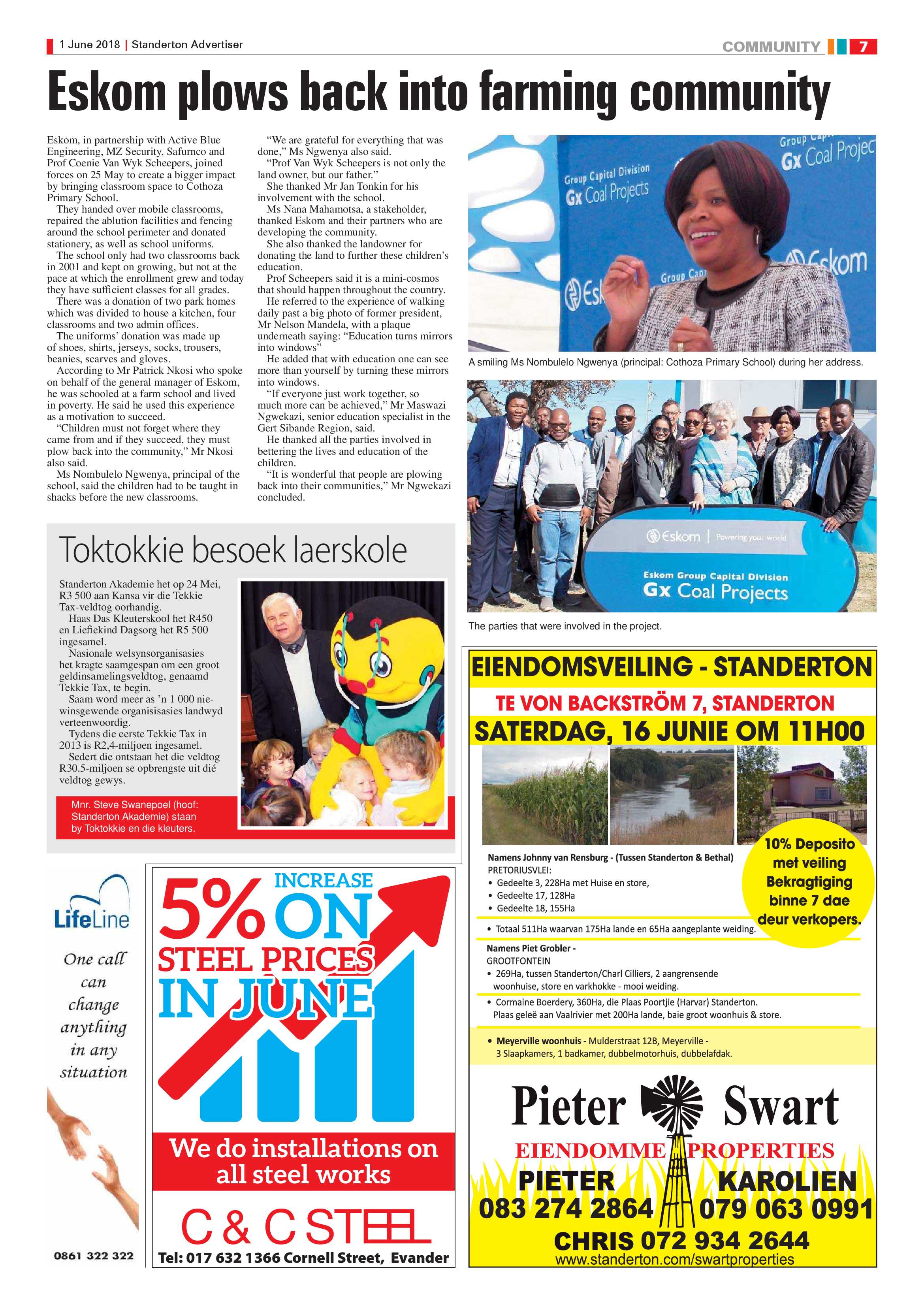 Standerton Advertiser 1 June 2018 page 7