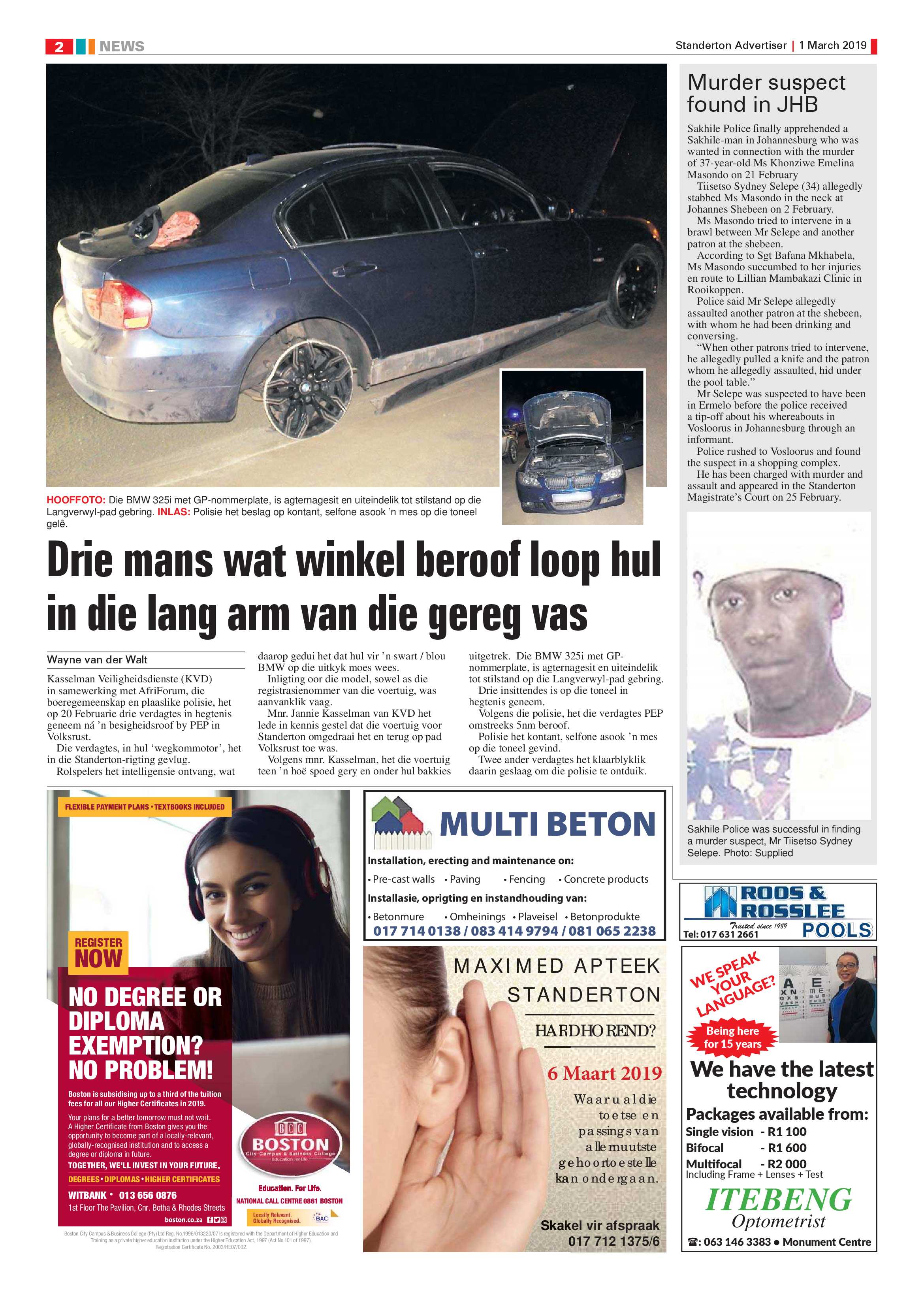 Standerton Advertiser 1 March 2019 page 2