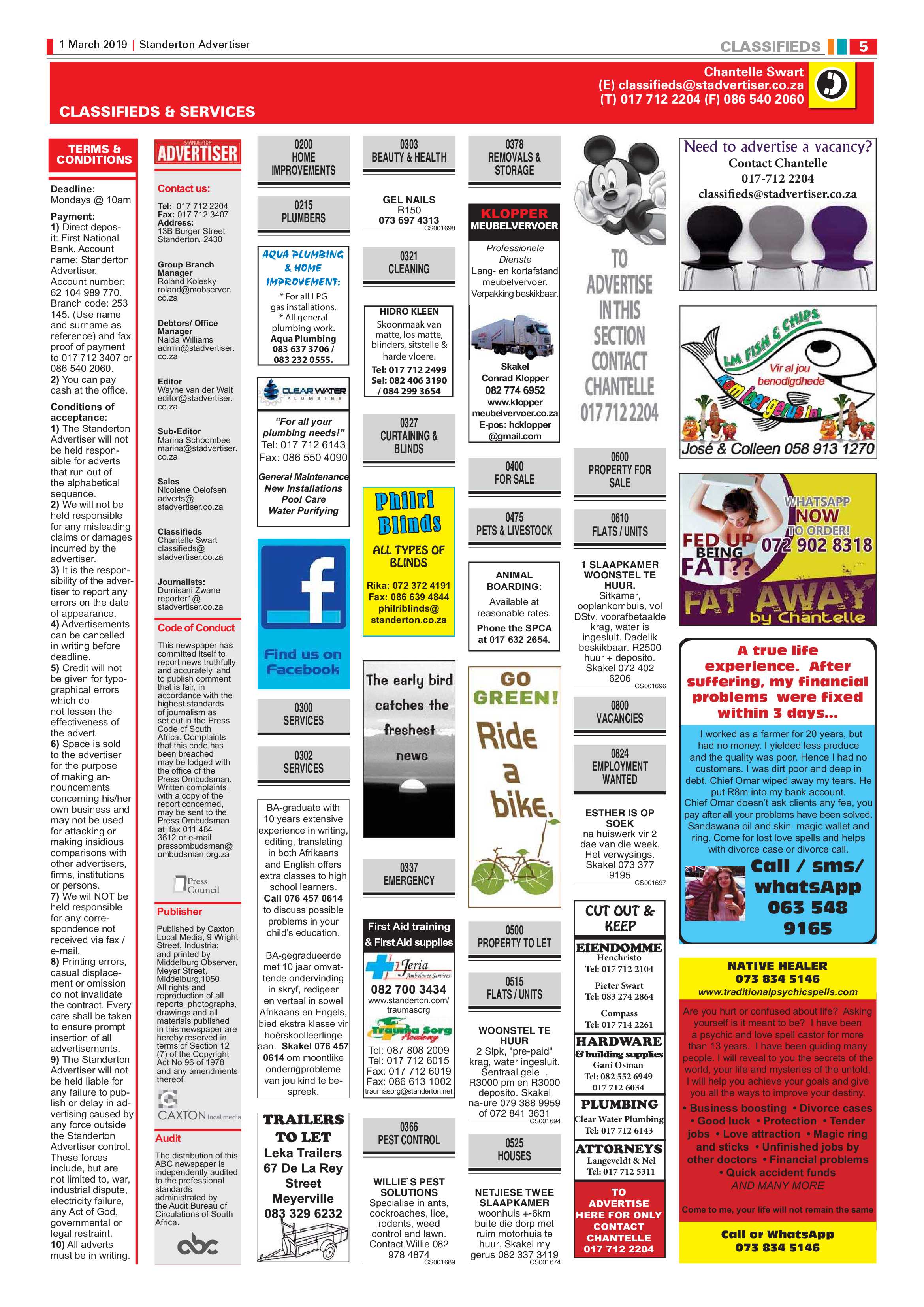Standerton Advertiser 1 March 2019 page 5