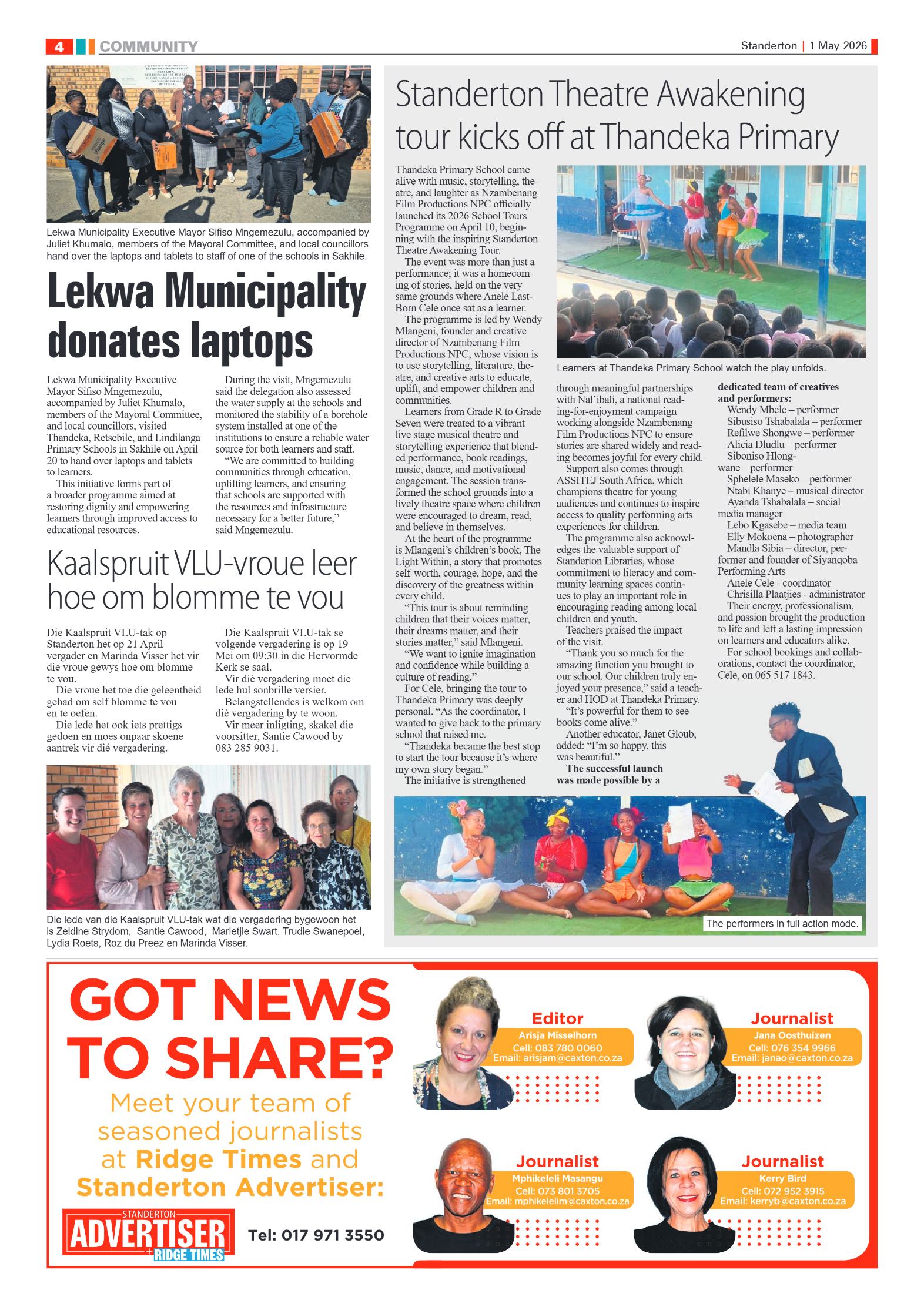 Standerton Advertiser 1 May 2026 page 4