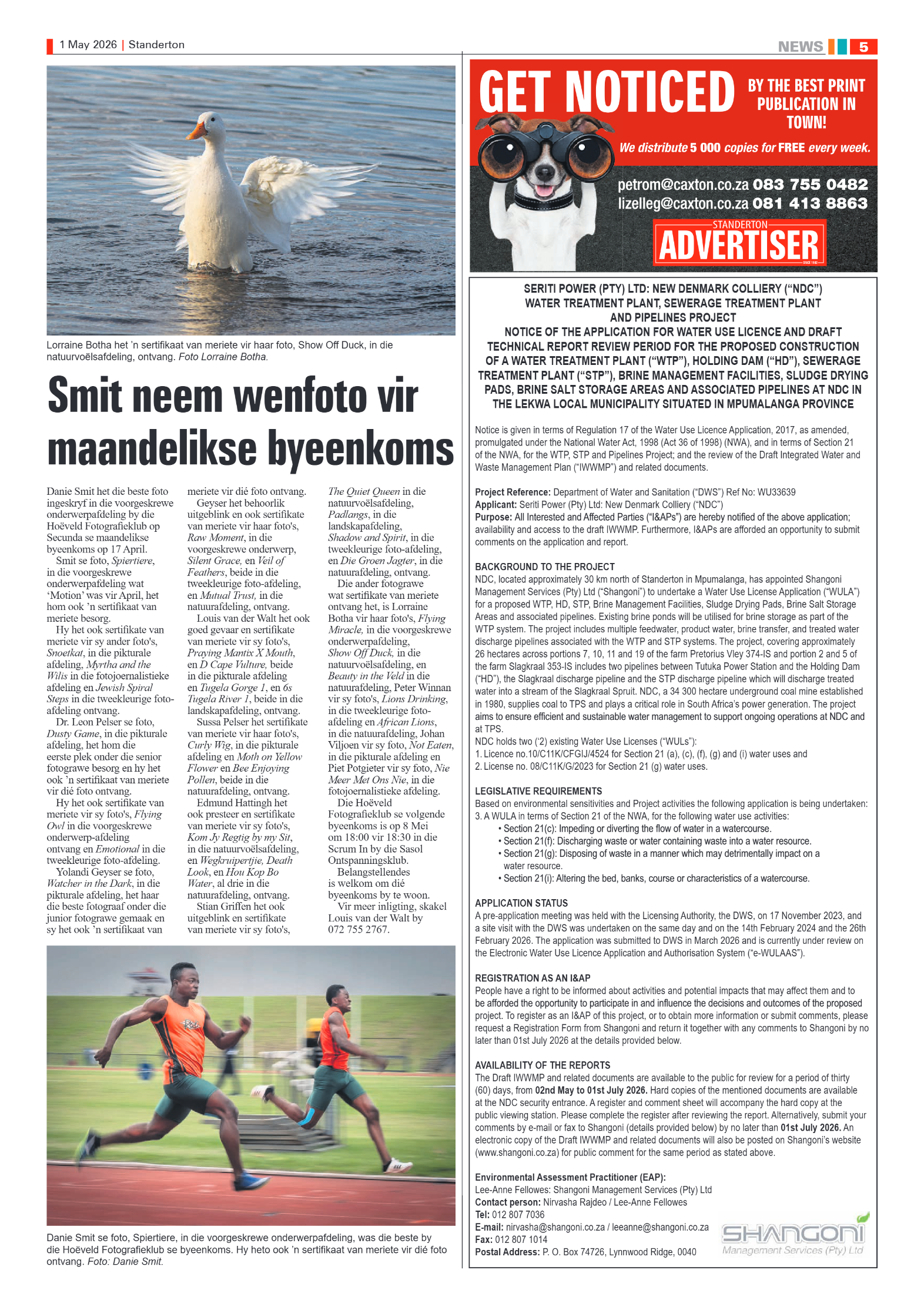 Standerton Advertiser 1 May 2026 page 5