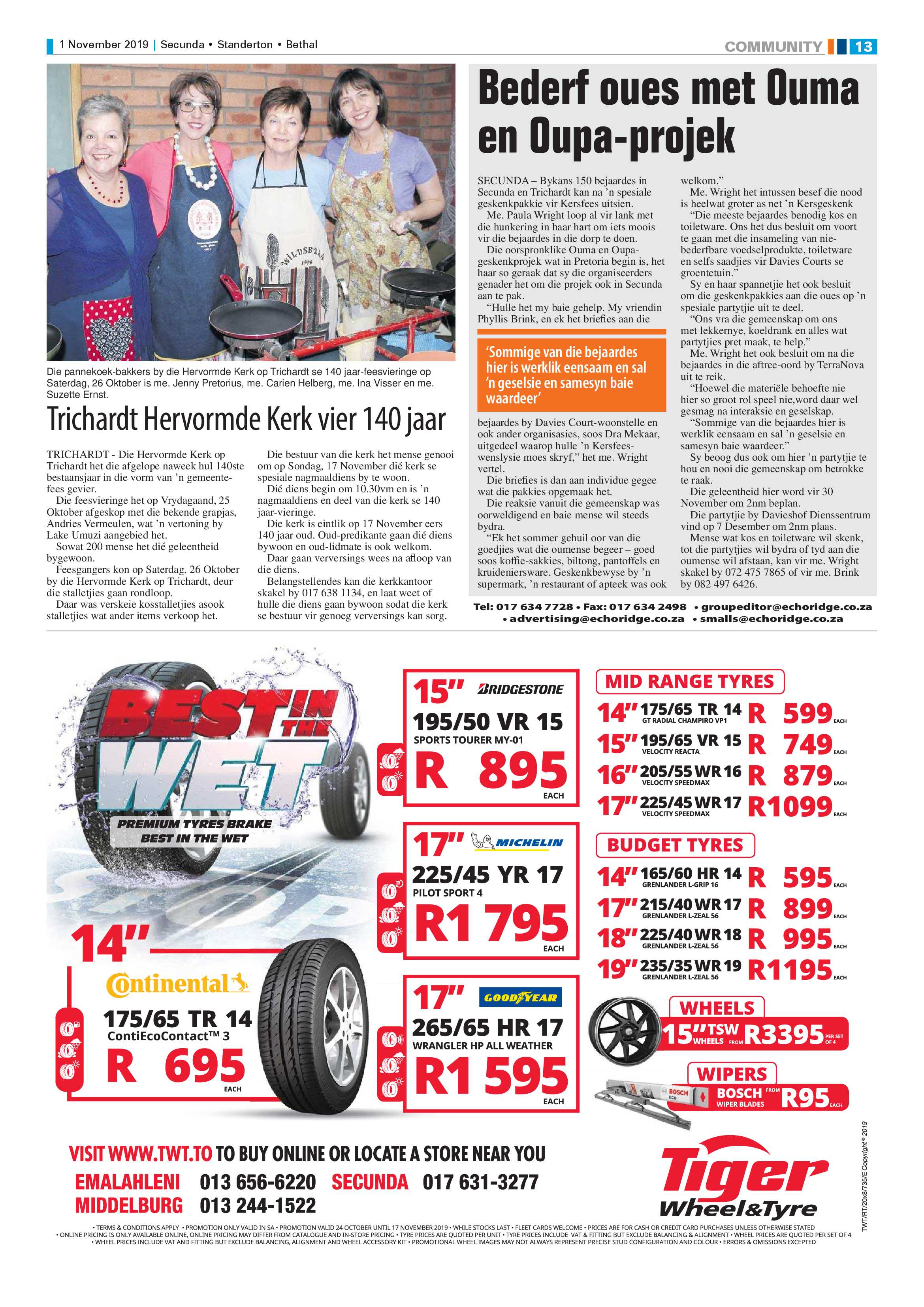 Standerton Advertiser 1 November 2019 page 13
