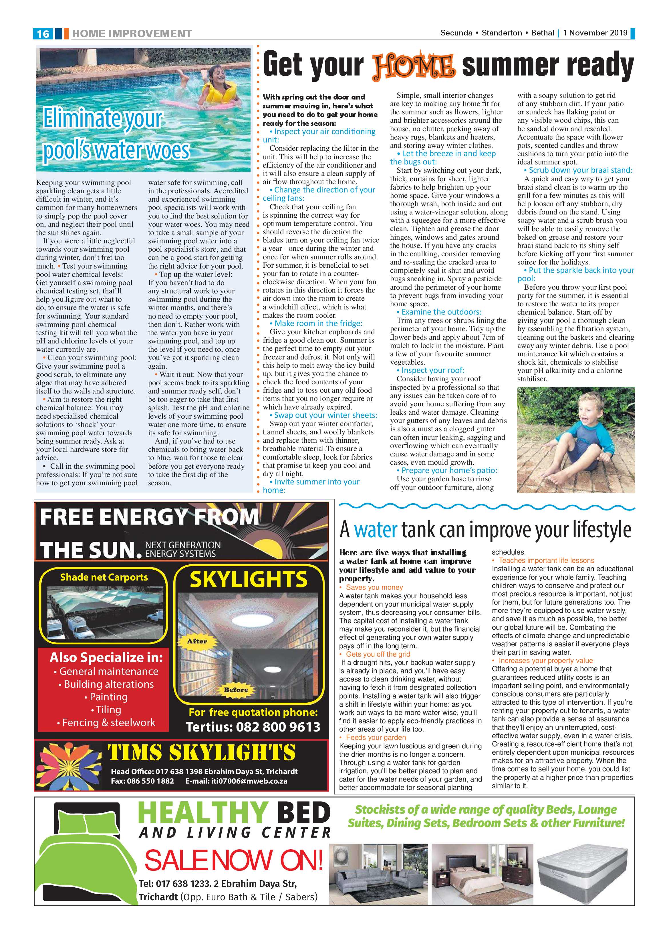 Standerton Advertiser 1 November 2019 page 16