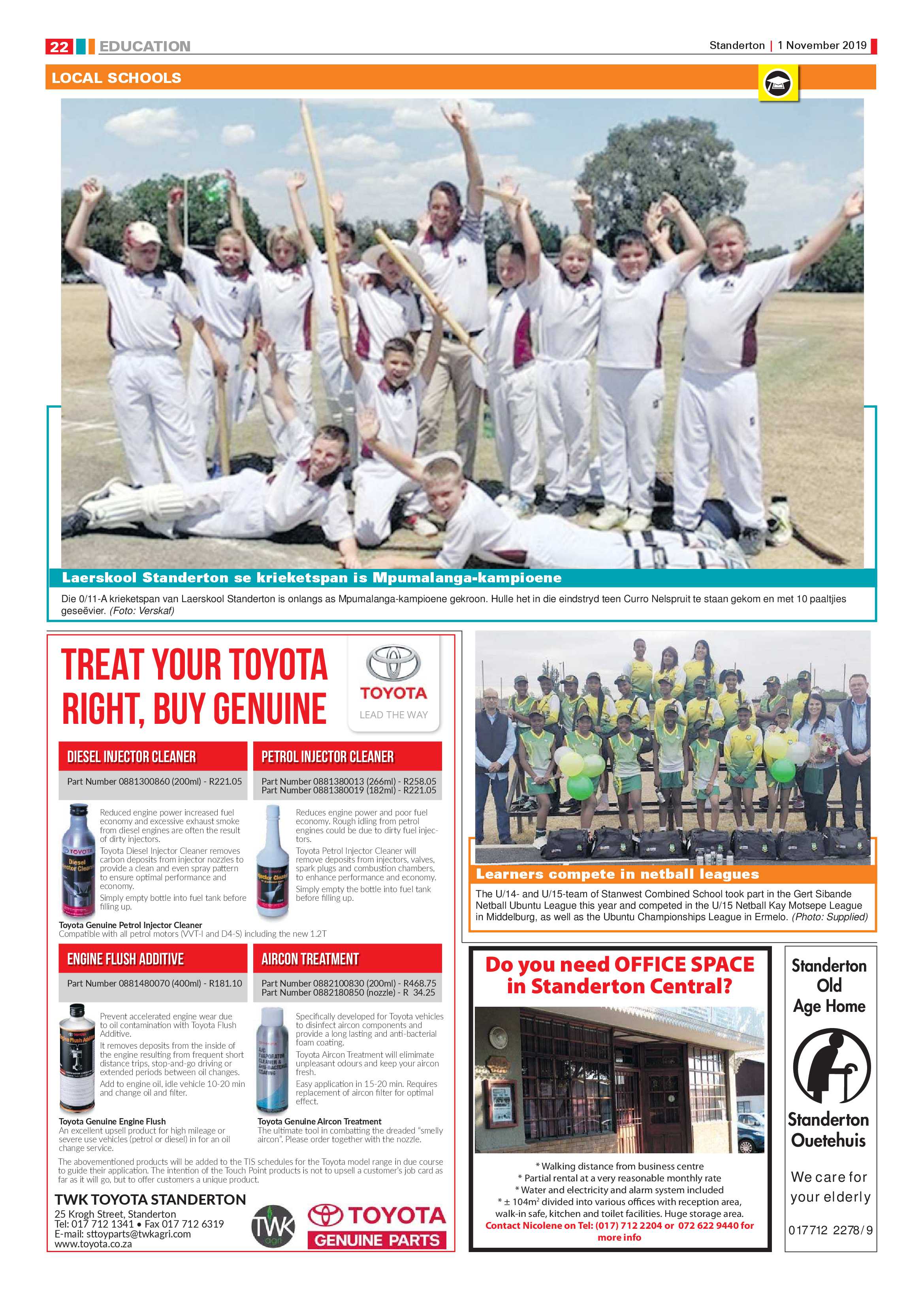 Standerton Advertiser 1 November 2019 page 22