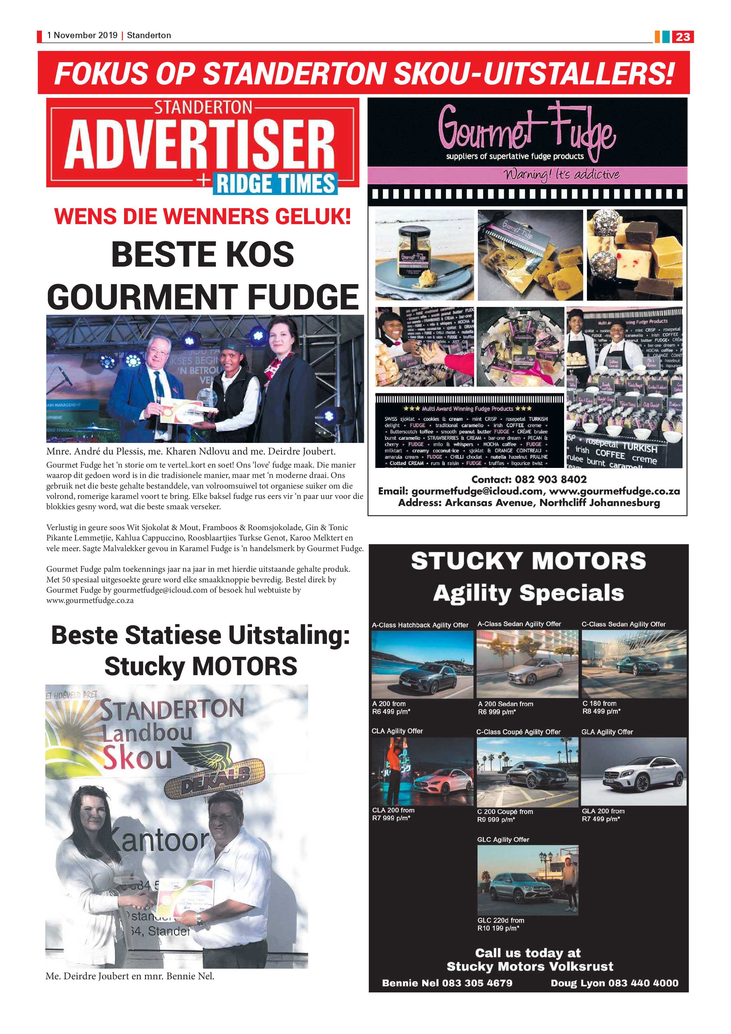 Standerton Advertiser 1 November 2019 page 23