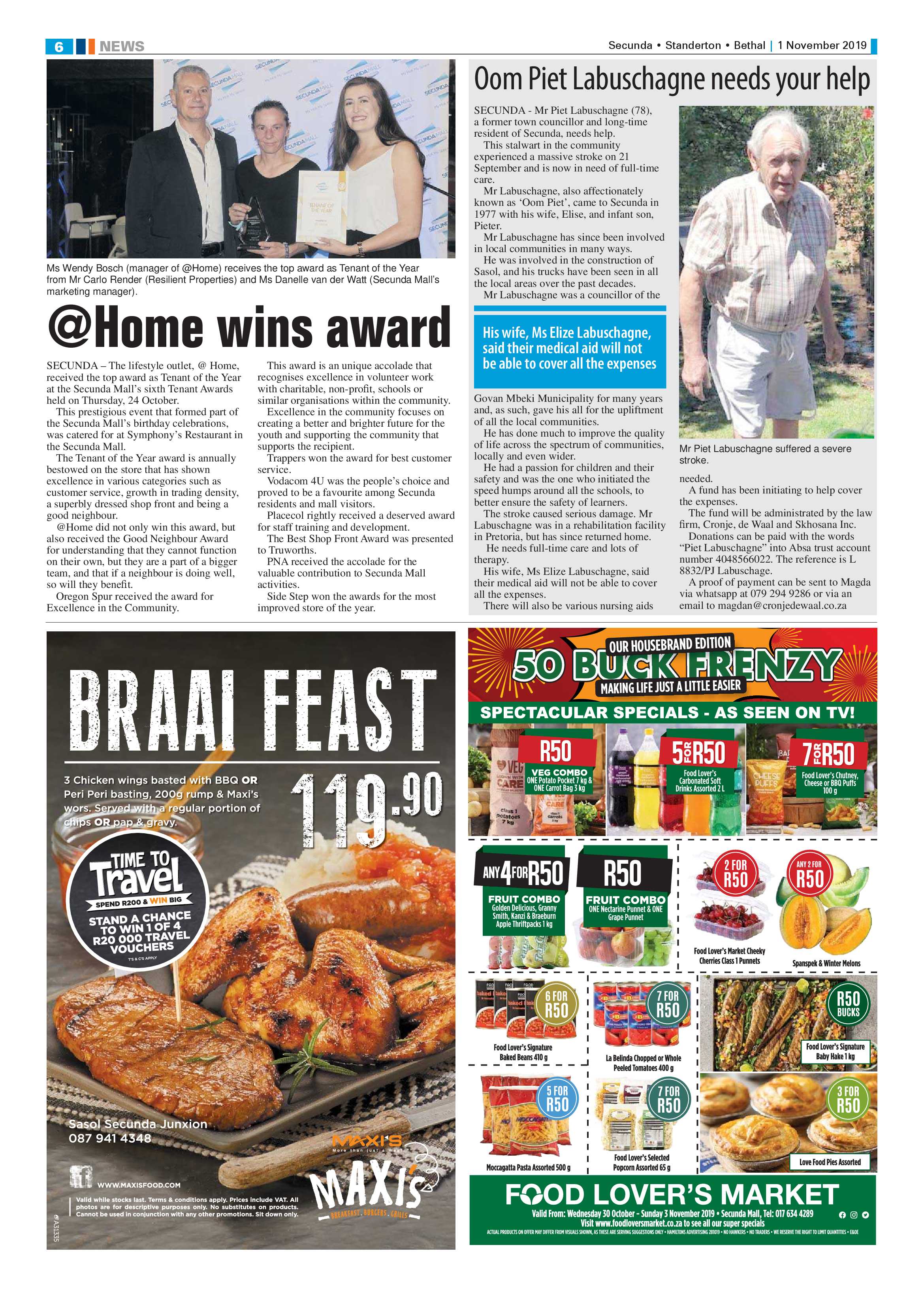 Standerton Advertiser 1 November 2019 page 6