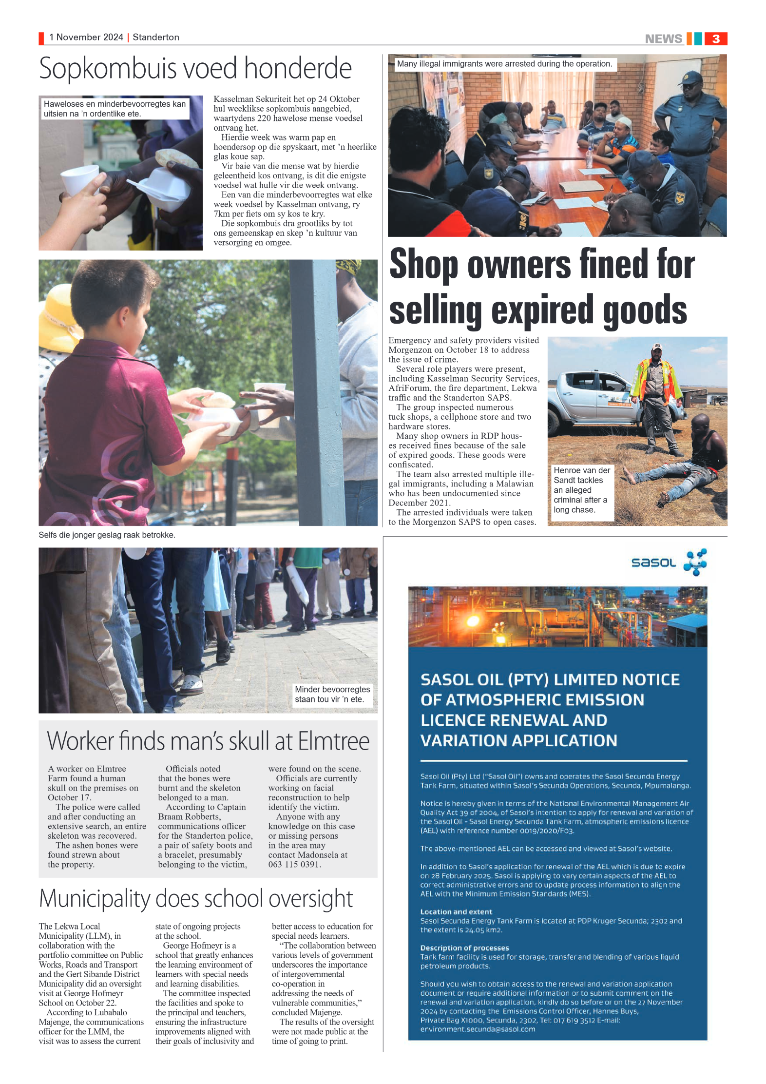 Standerton Advertiser 1 November 2024 page 3