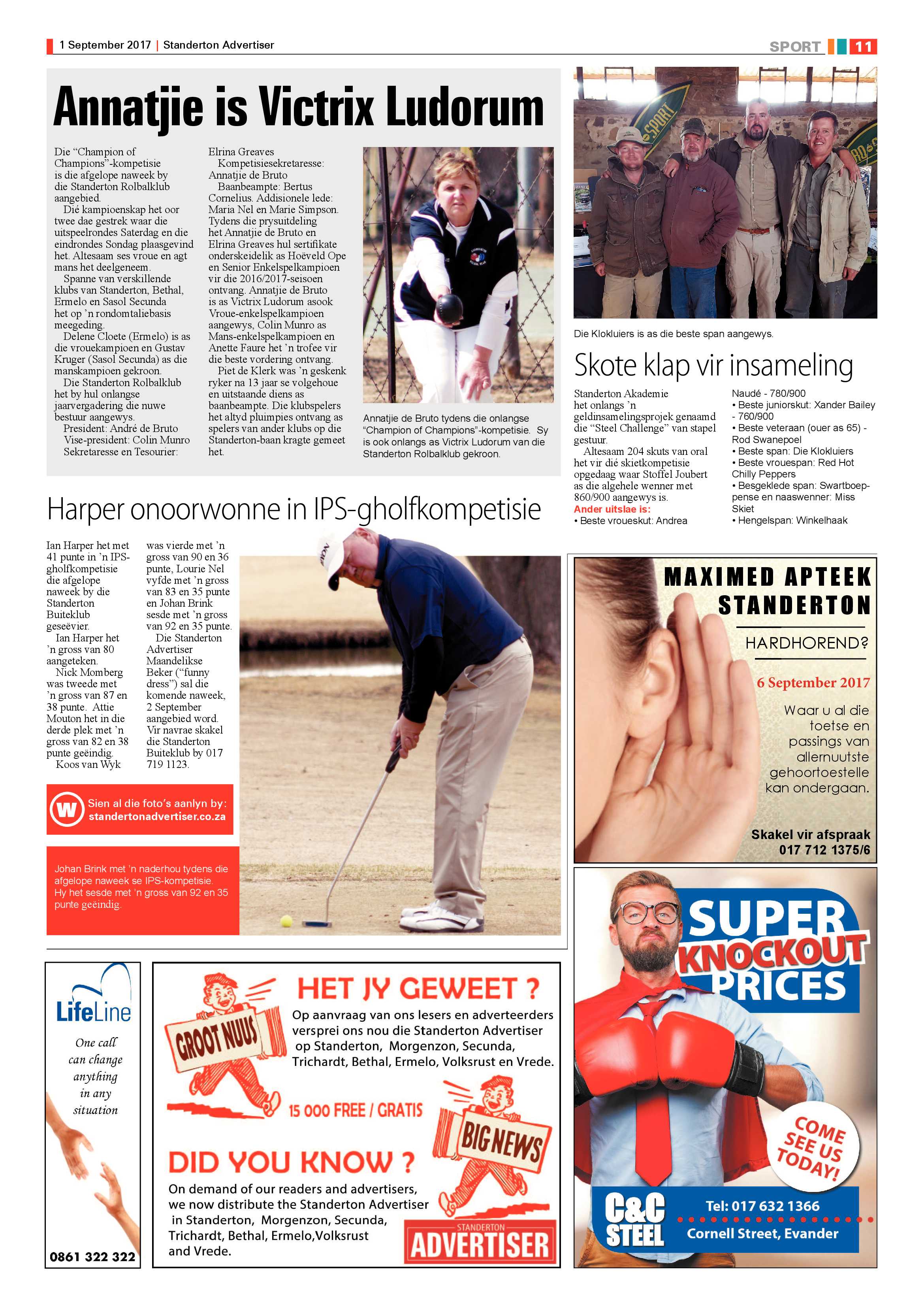 Standerton Advertiser 1 September 2017 page 11
