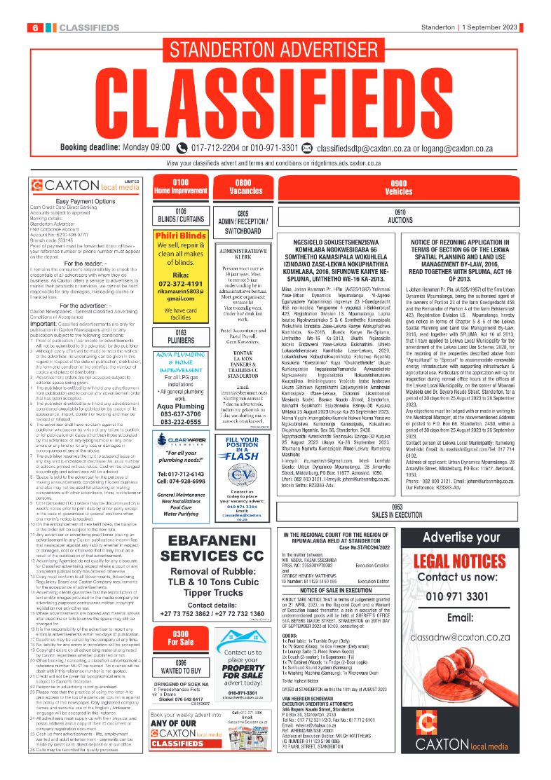 Standerton Advertiser 1 September 2023 page 6