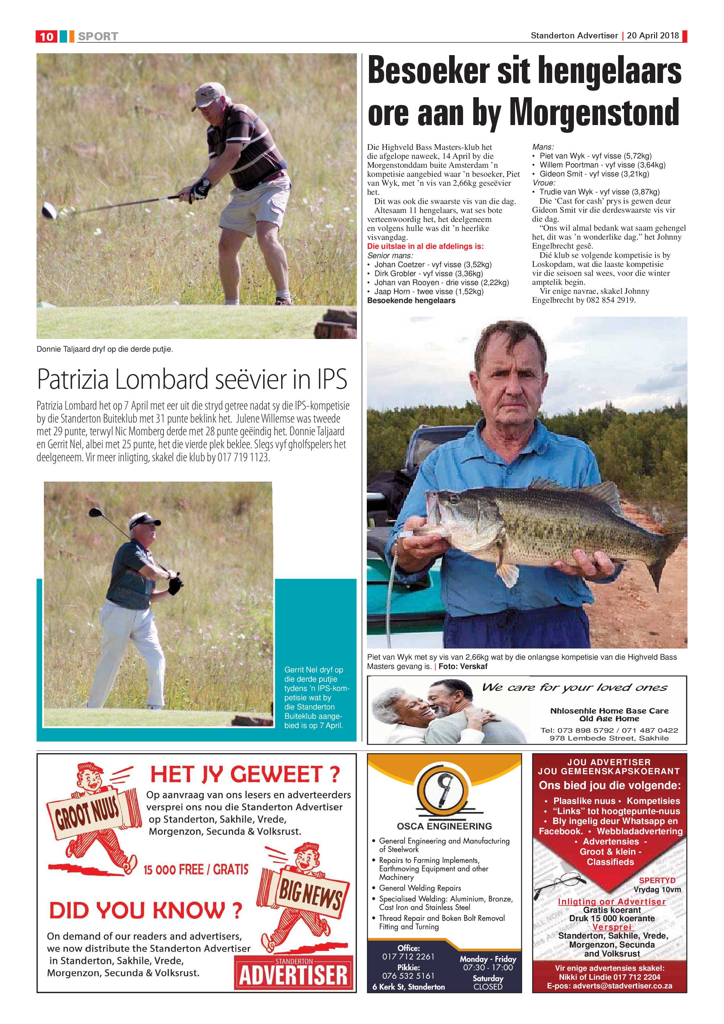 Standerton Advertiser 20 April 2018 page 10