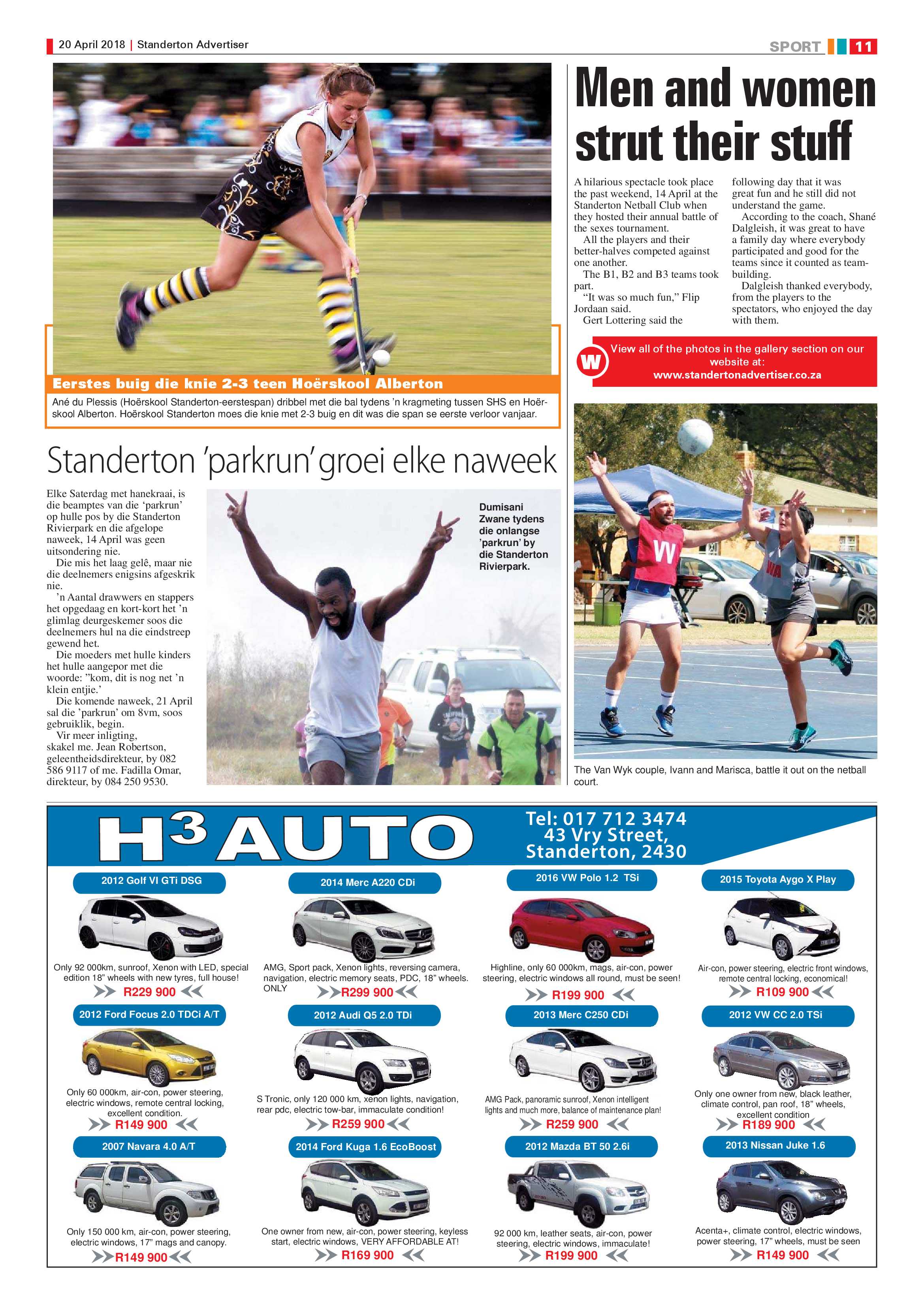 Standerton Advertiser 20 April 2018 page 11